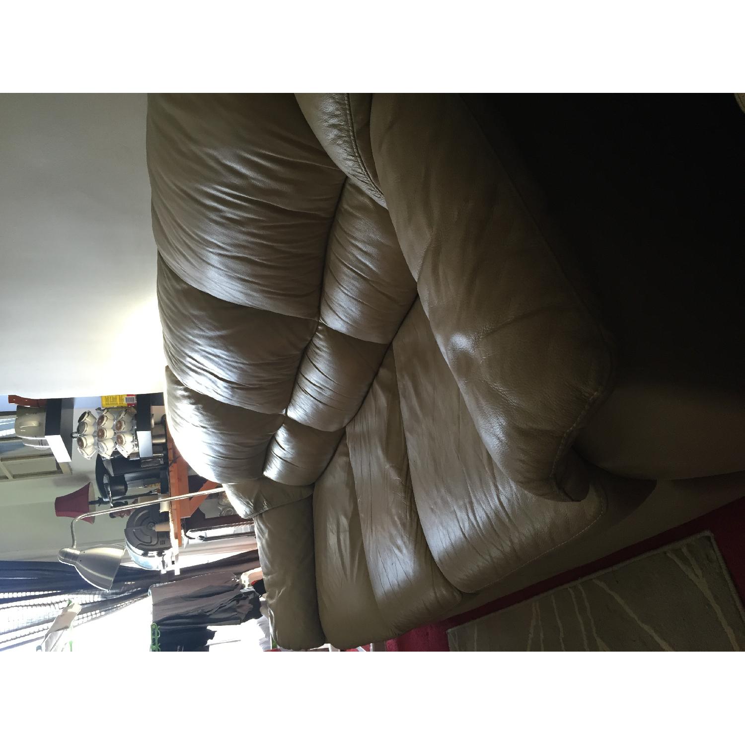 Sealy Leather Sofa - image-2