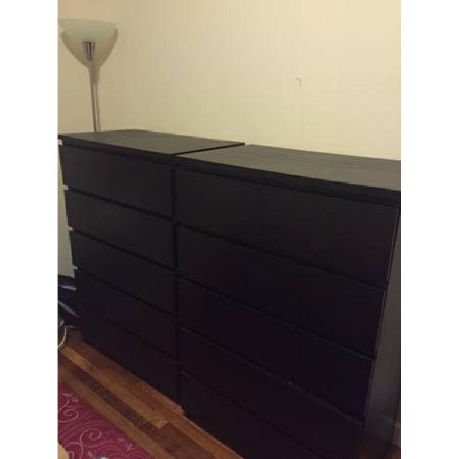 Ikea Malm 6 Drawer Dressers + 2 Side Tables AptDeco