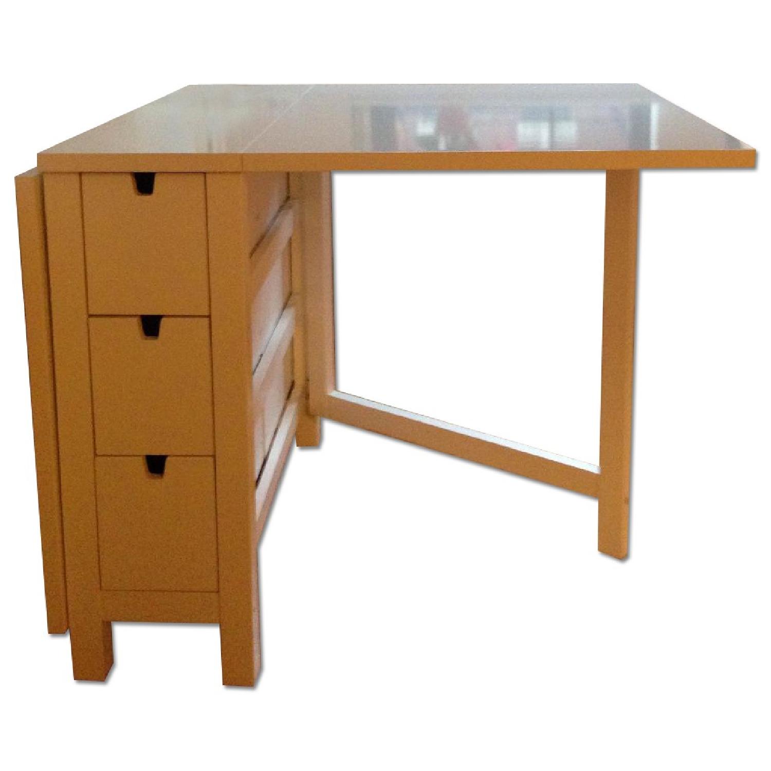 Ikea Gorden Gateleg Table in White - image-0