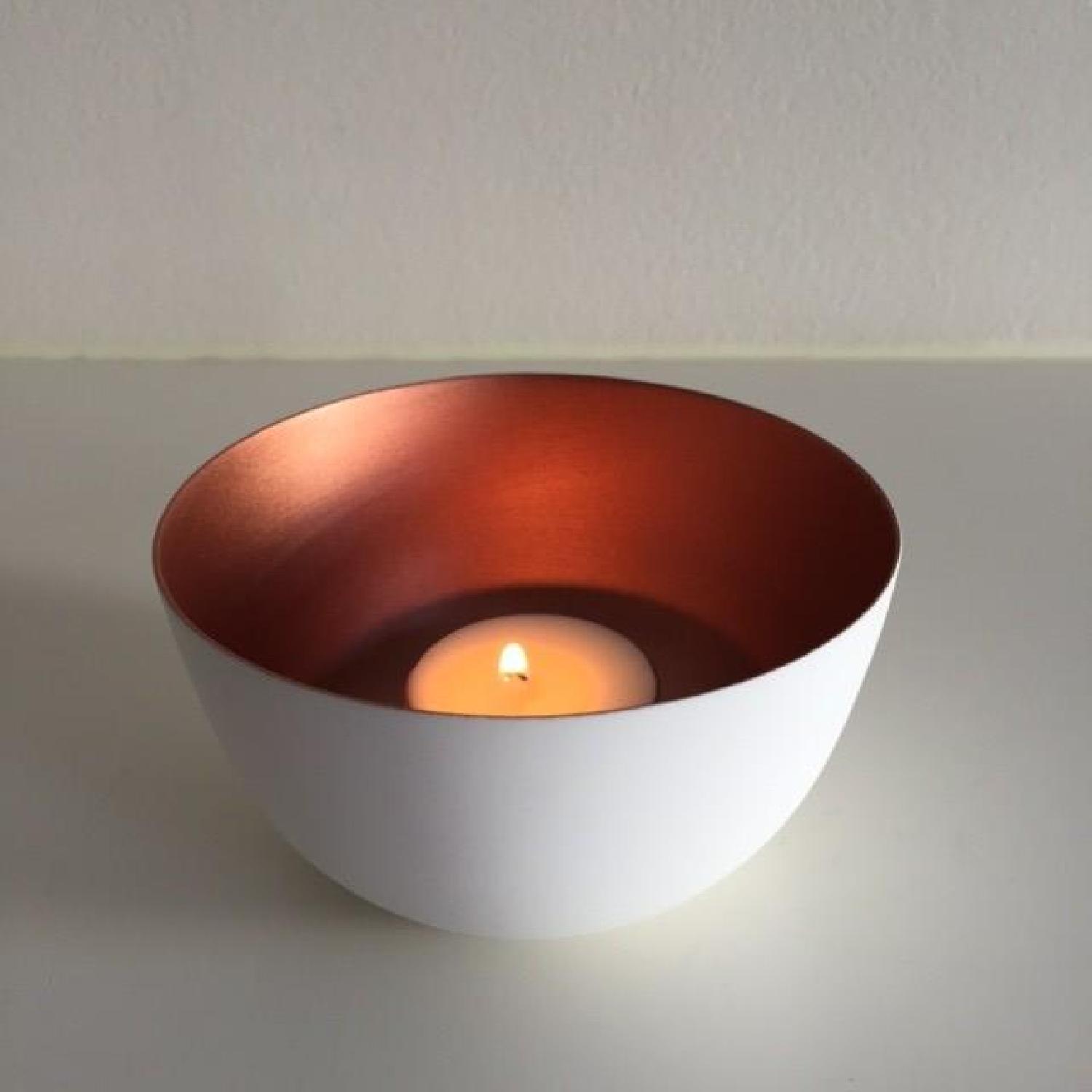 Copper Candle Coffee Table Display - Pair - image-7