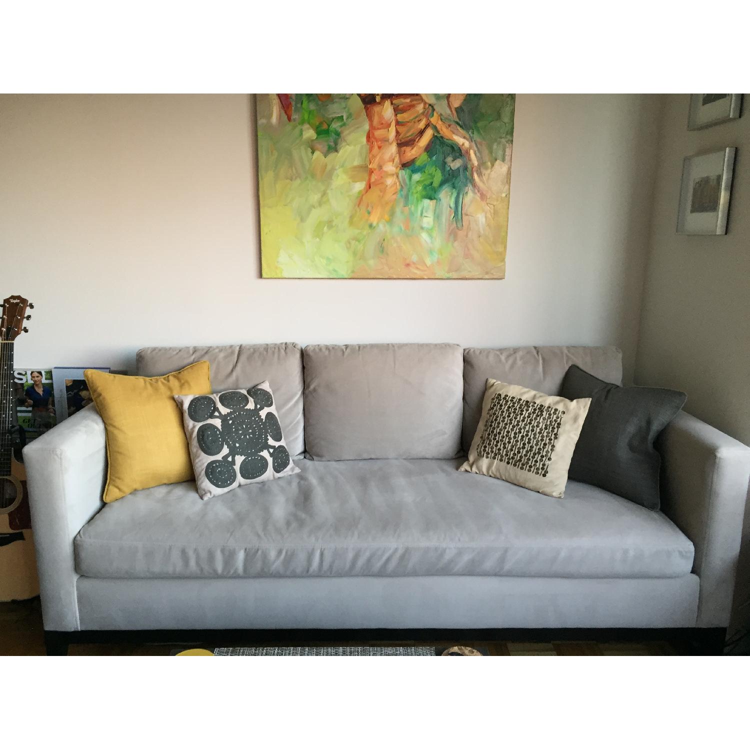 West Elm Light Grey Blake Sofa - image-1
