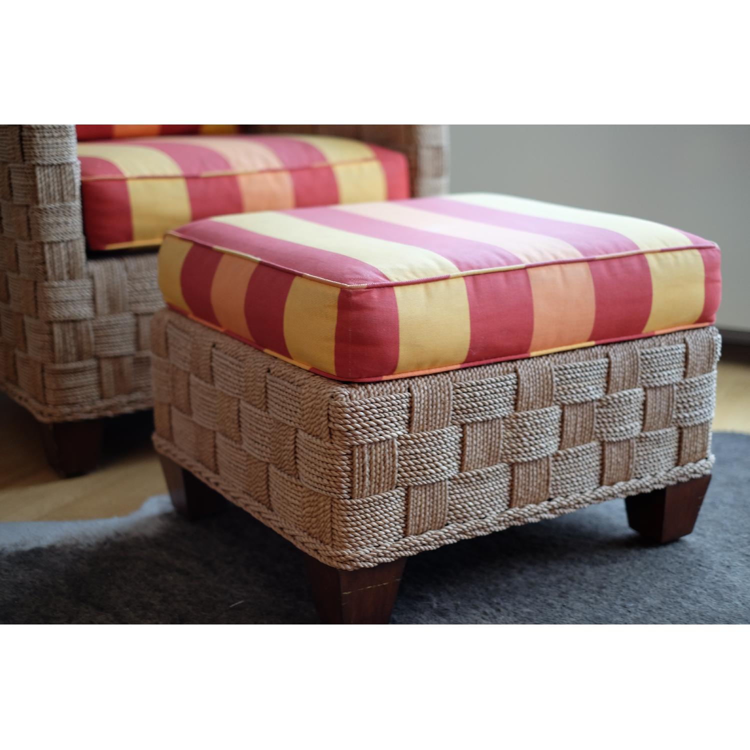 Ethan Allen Balta Chair & Ottoman - image-4