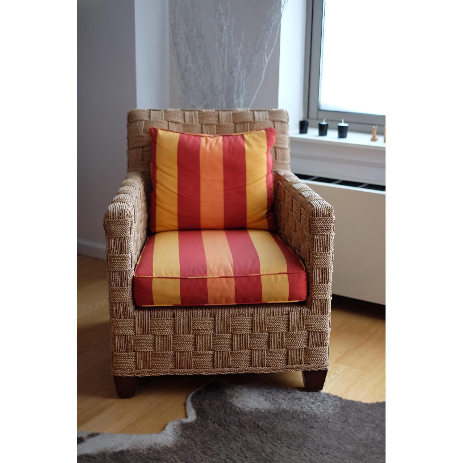 Ethan Allen Balta Chair & Ottoman - image-5