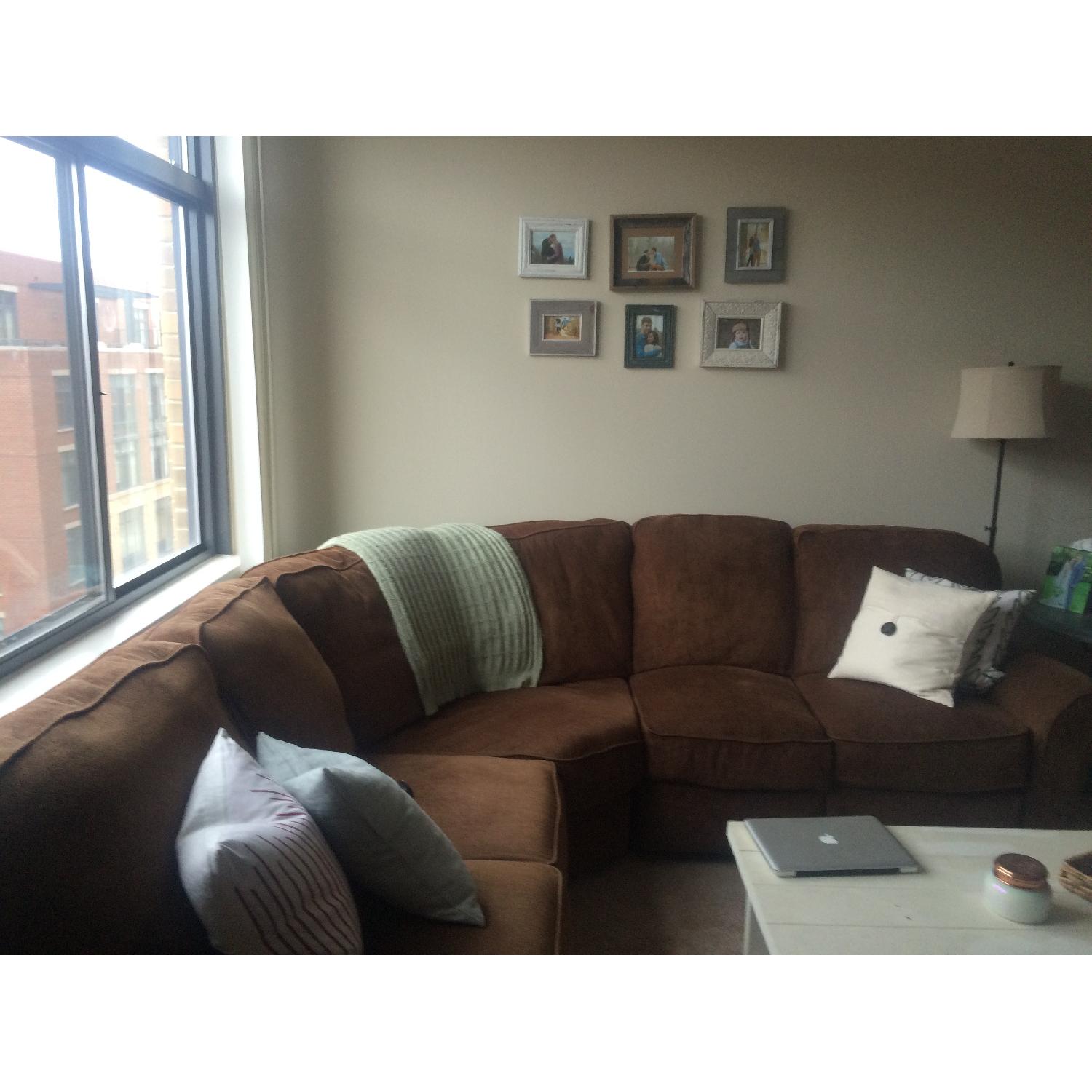 Lane Furniture Brown Reclining Sectional - image-3