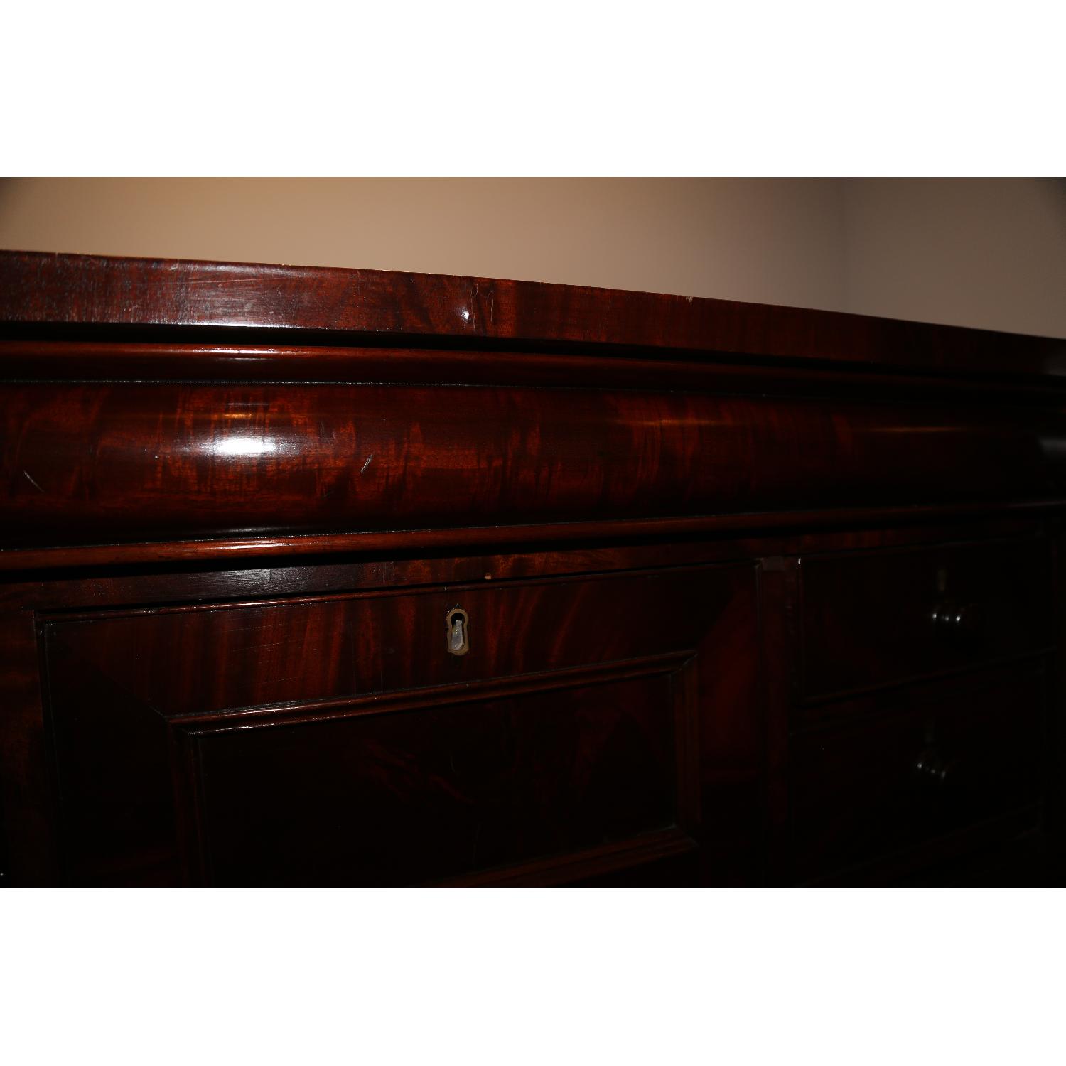 Flame Mahogany American Empire Dresser/Chest of Drawers - image-9