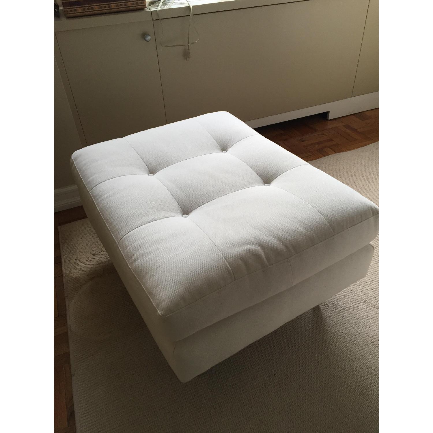 Crate & Barrel Petrie Ottoman - image-1