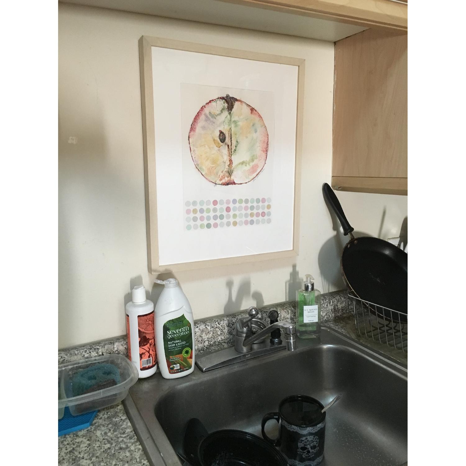 Lisa Leventhal -Watercolor Painting Of An Apple Cross Sectio - image-1