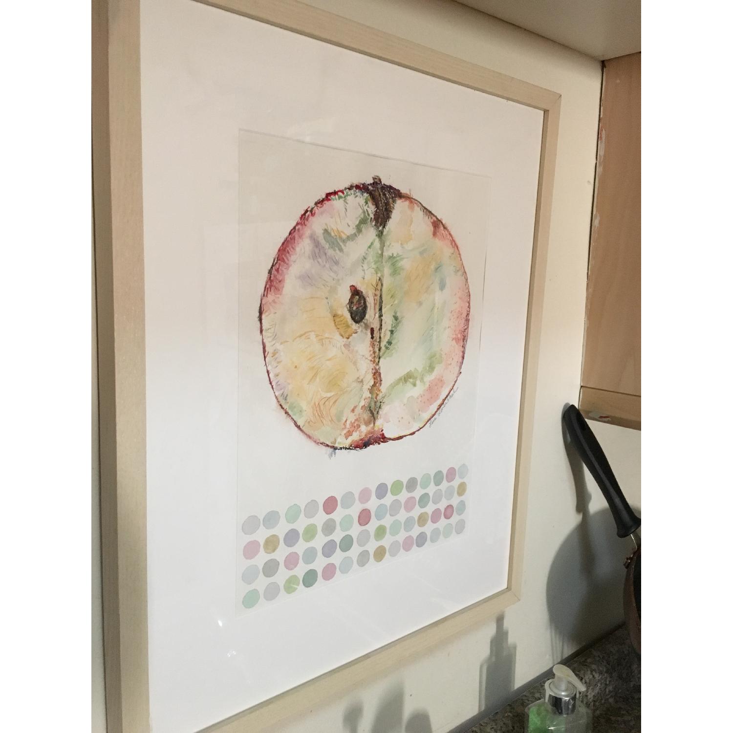 Lisa Leventhal -Watercolor Painting Of An Apple Cross Sectio - image-2