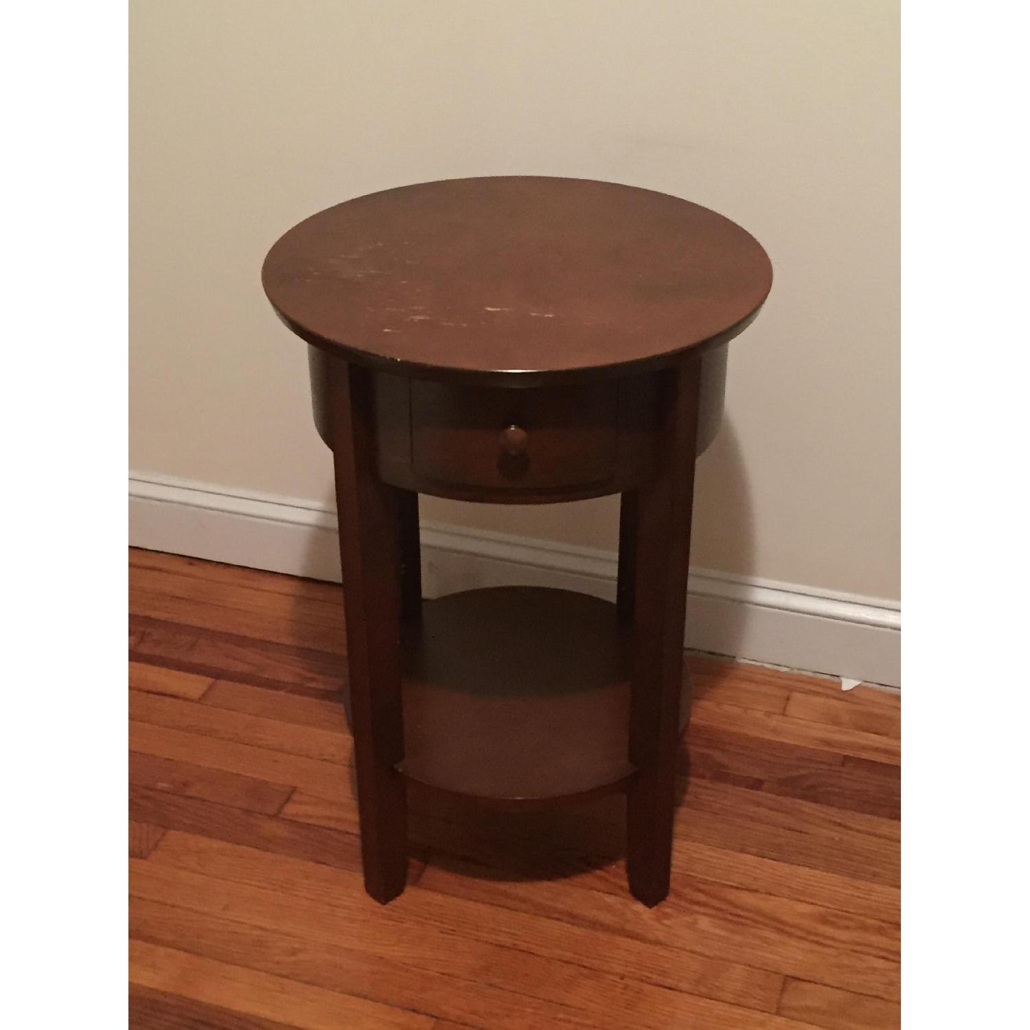 Pottery Barn Julia Round Bedside Table - image-3