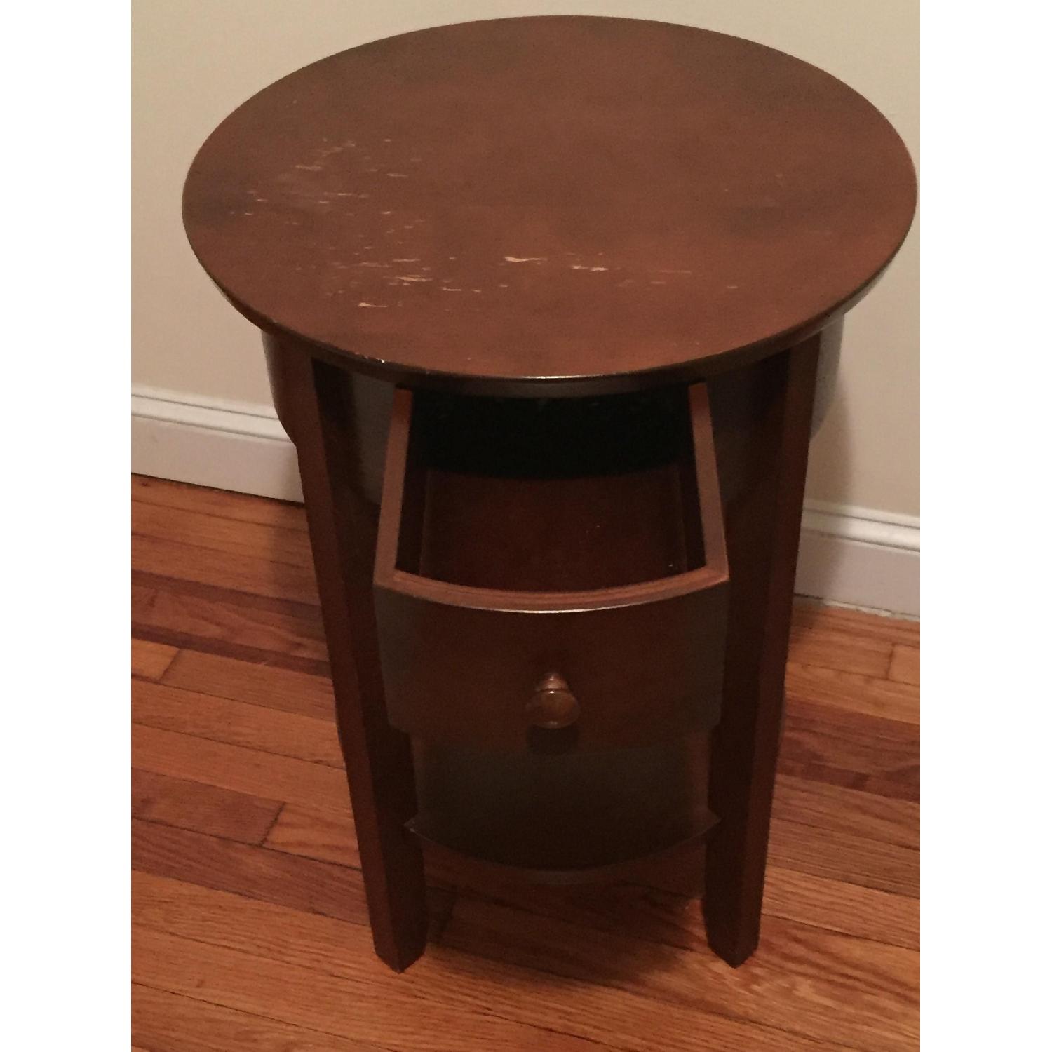 Pottery Barn Julia Round Bedside Table - image-4