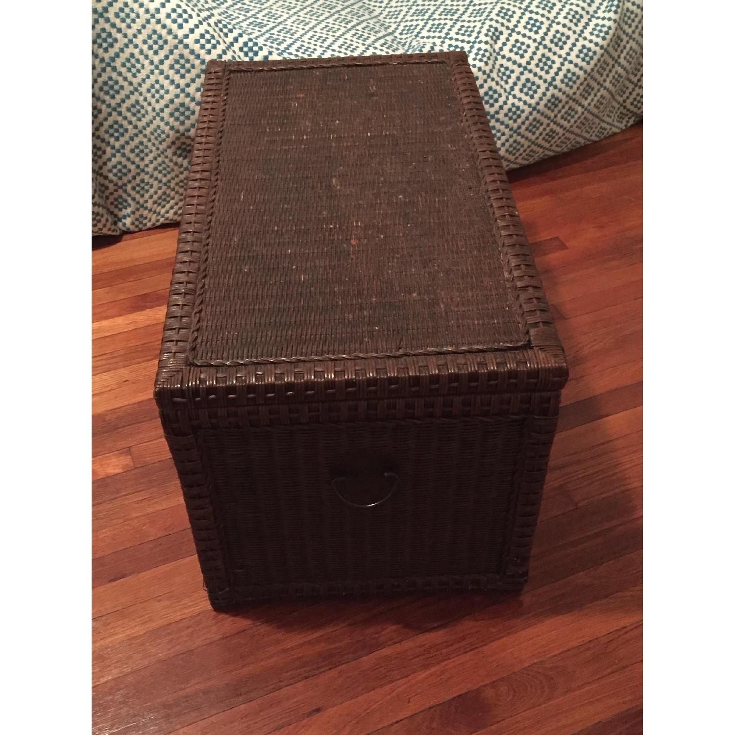 Pier 1 Hand-Woven Lindi Storage Trunk in Dark Brown - image-2