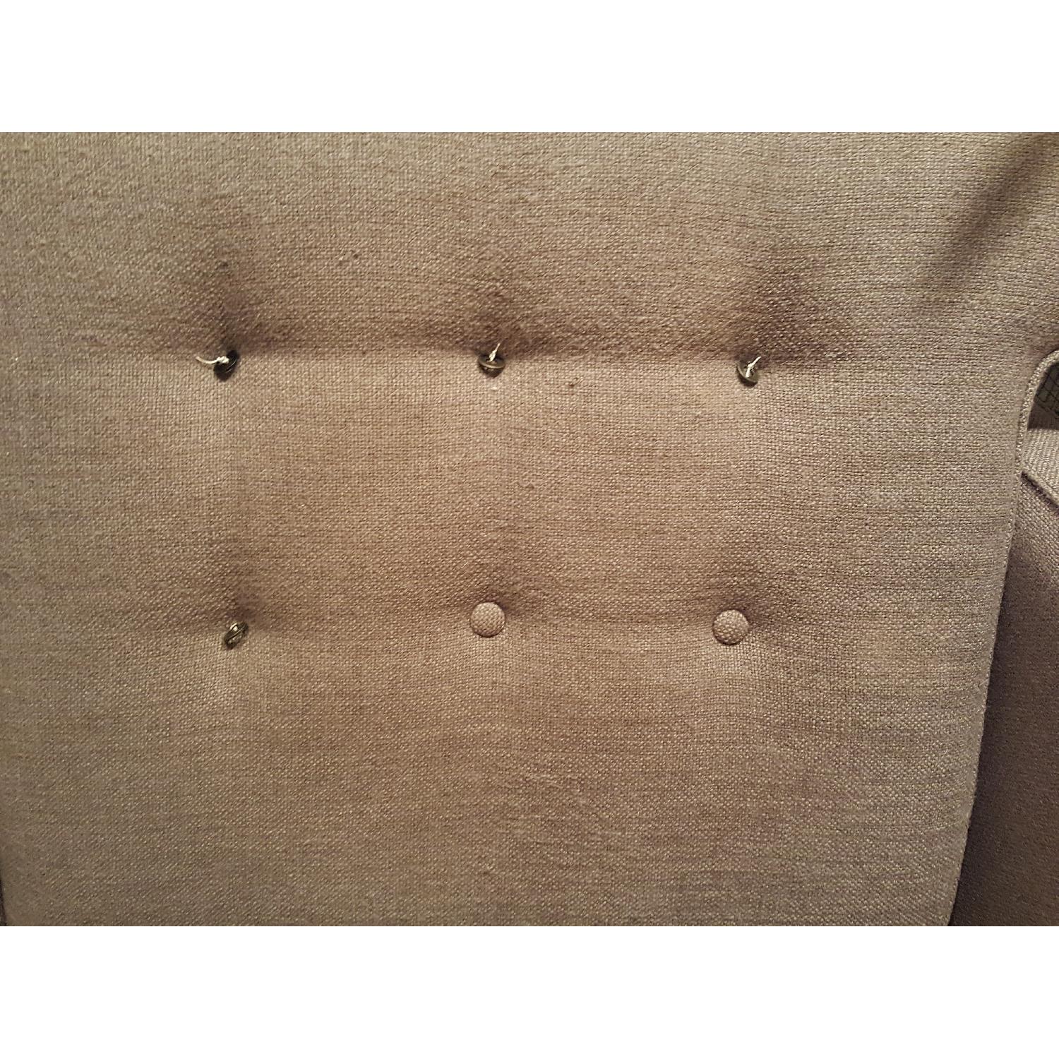 West Elm Peggy Mid-Century LoveSeat in Grey Pebble Weave - image-7