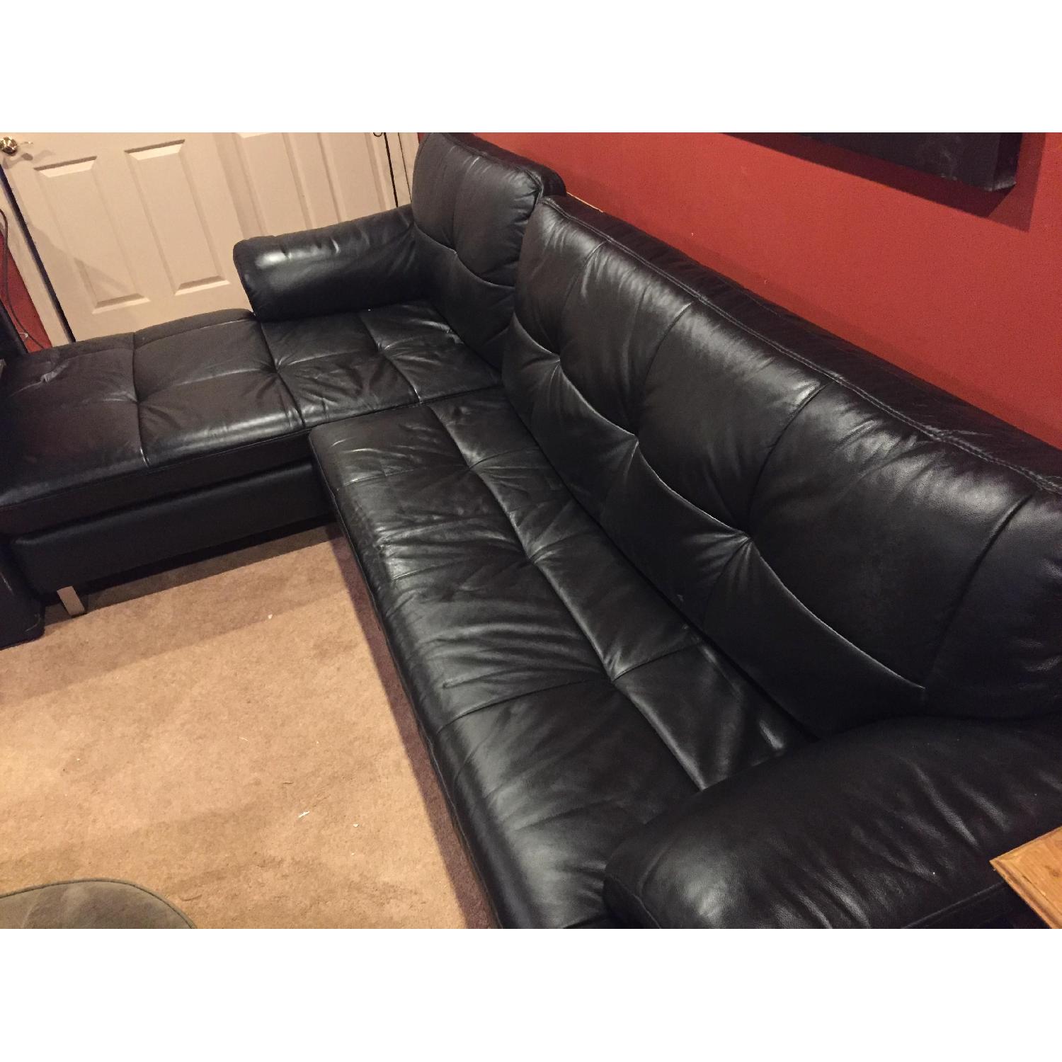 Ashley's Leather Sectional Sofa - image-3