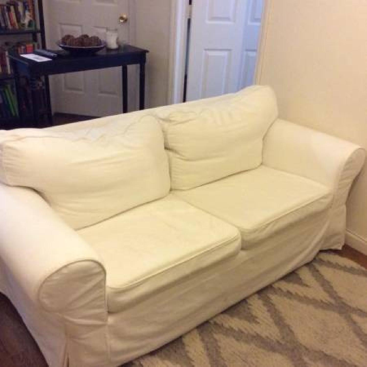Ikea Ektorp White Loveseat - image-1