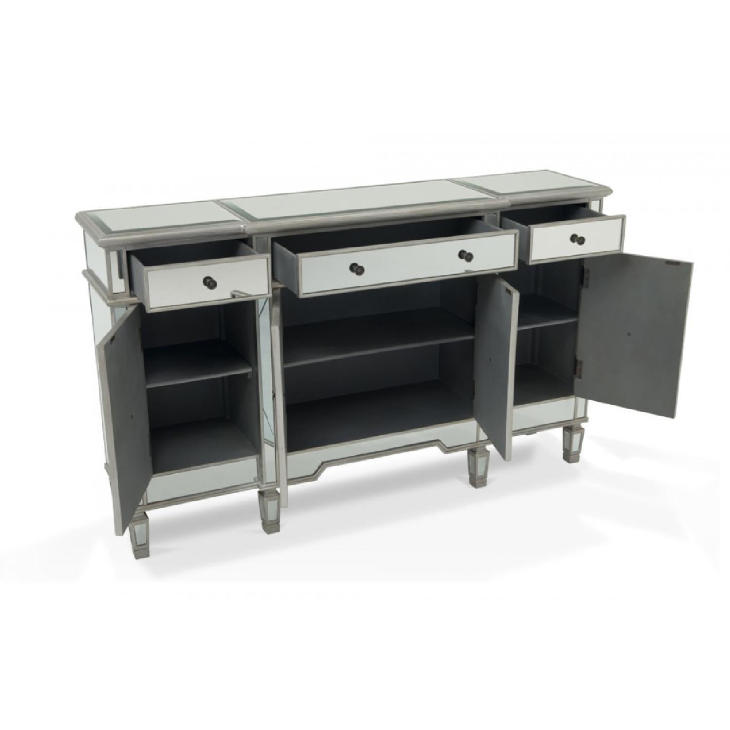 Powell Mirrored 3 Drawer 4 Door Console - image-4