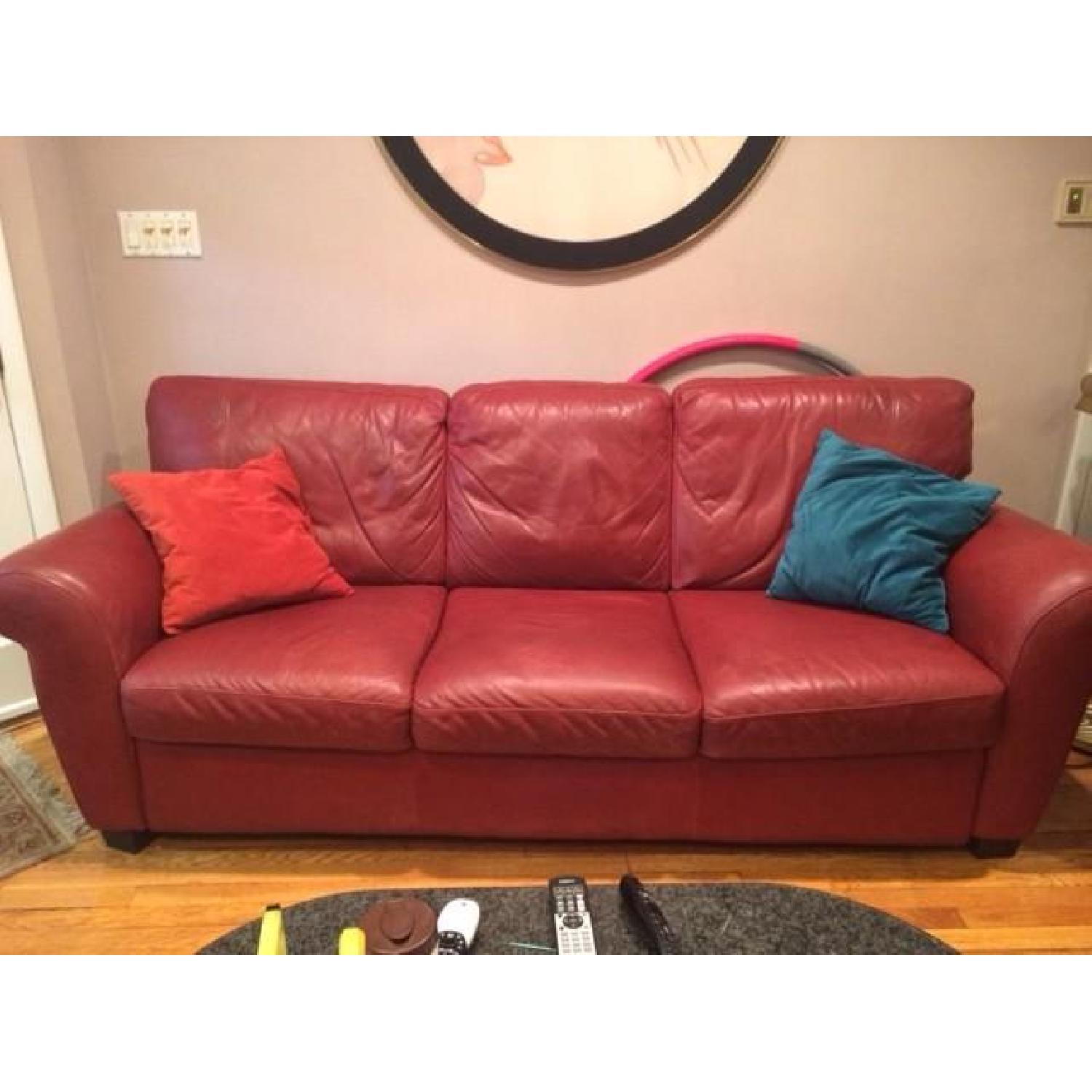Natuzzi Italian Leather Sofa - image-1