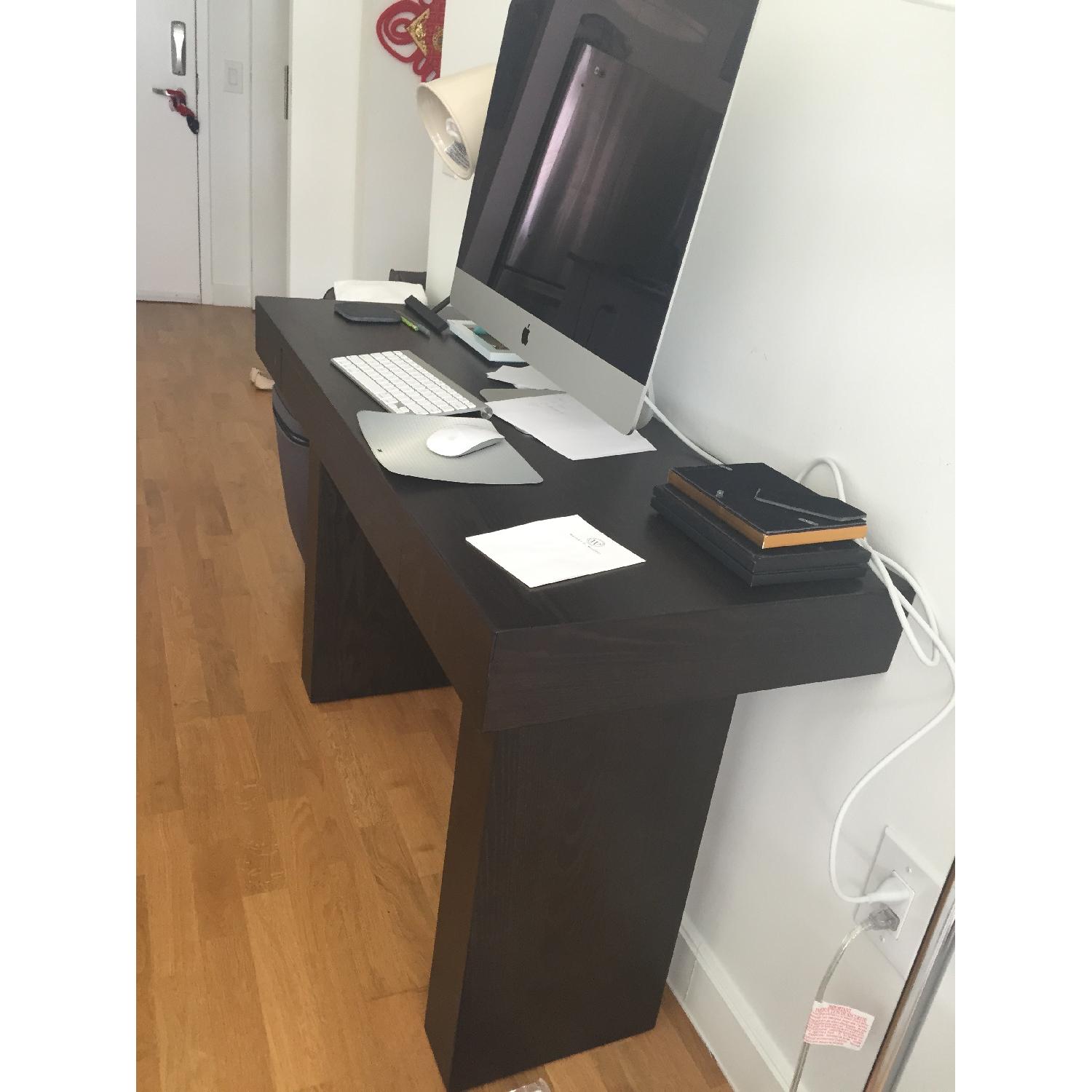 West Elm Luxury Desk in Black AptDeco