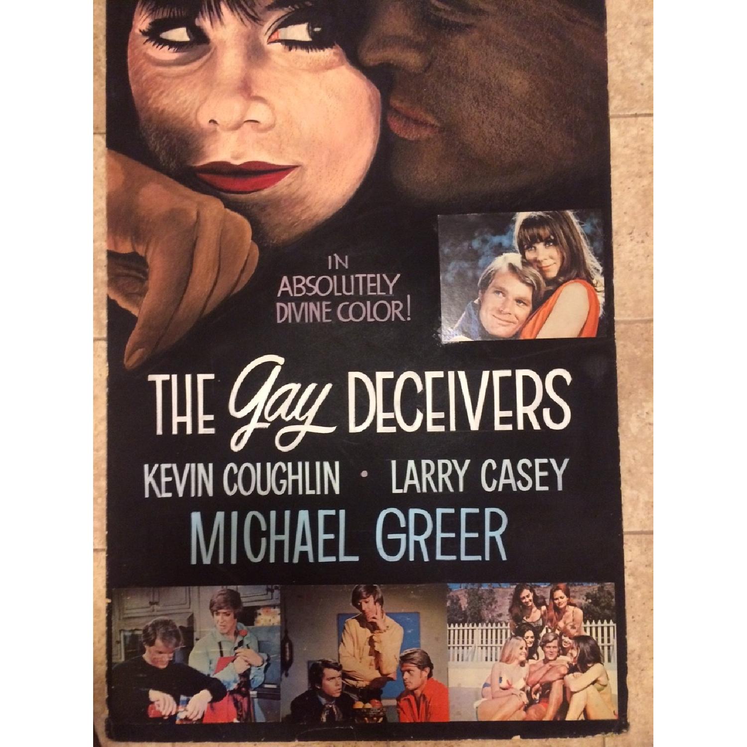 John Lomasney Hand-Painted Movie Poster - The Gay Deceivers - image-1