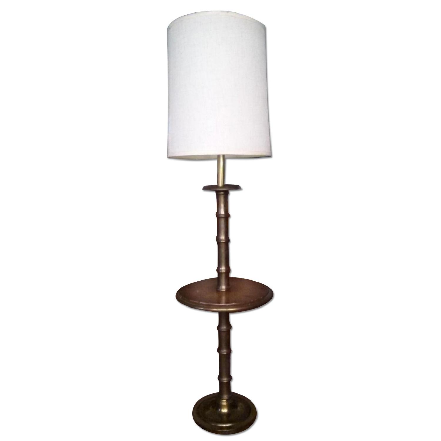 Vintage Brass Floor Lamp + Cocktail Table AptDeco