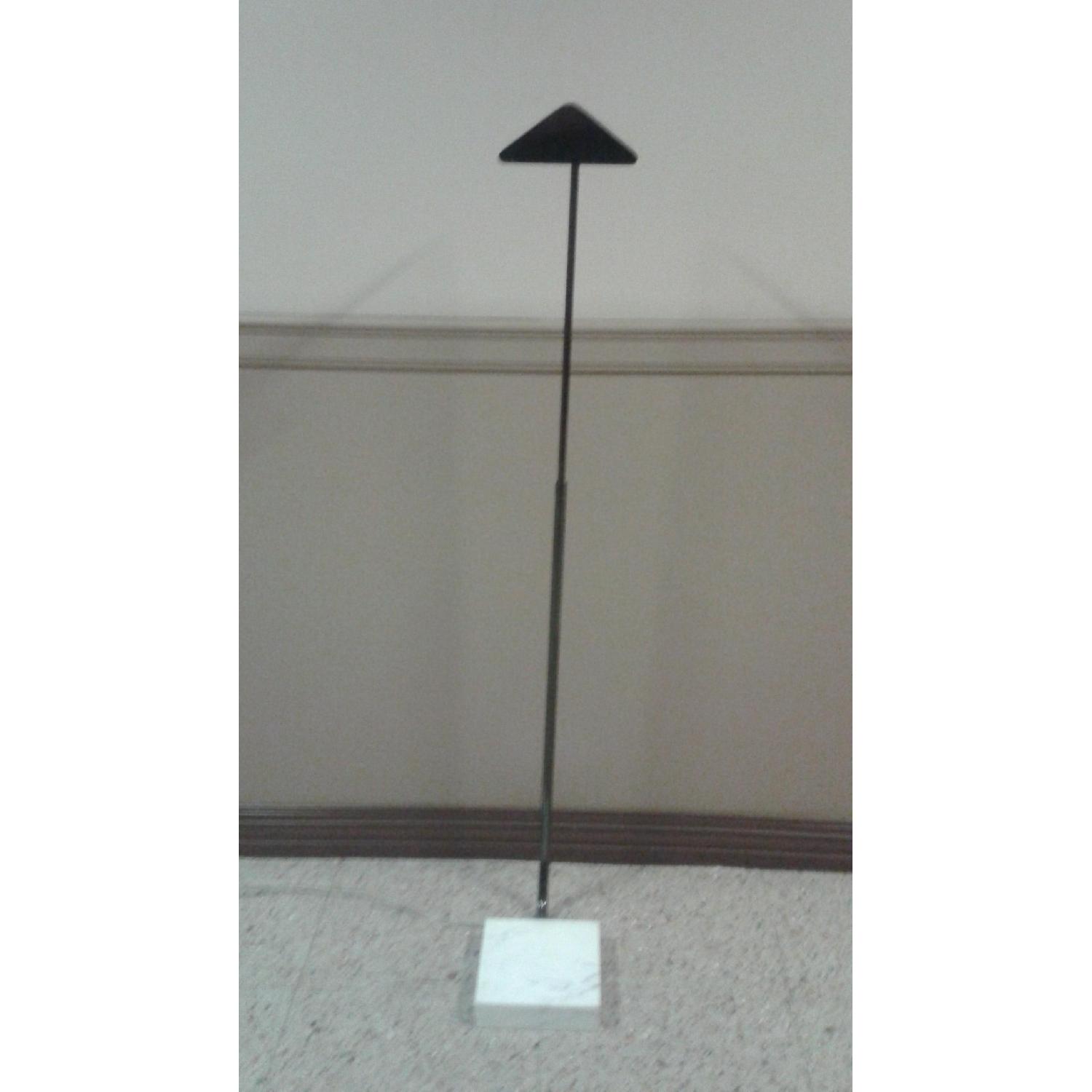 Ralph Lauren Agatha O Banker Style Floor Lamp w/ Marble Base & Bronzed Finish - image-2