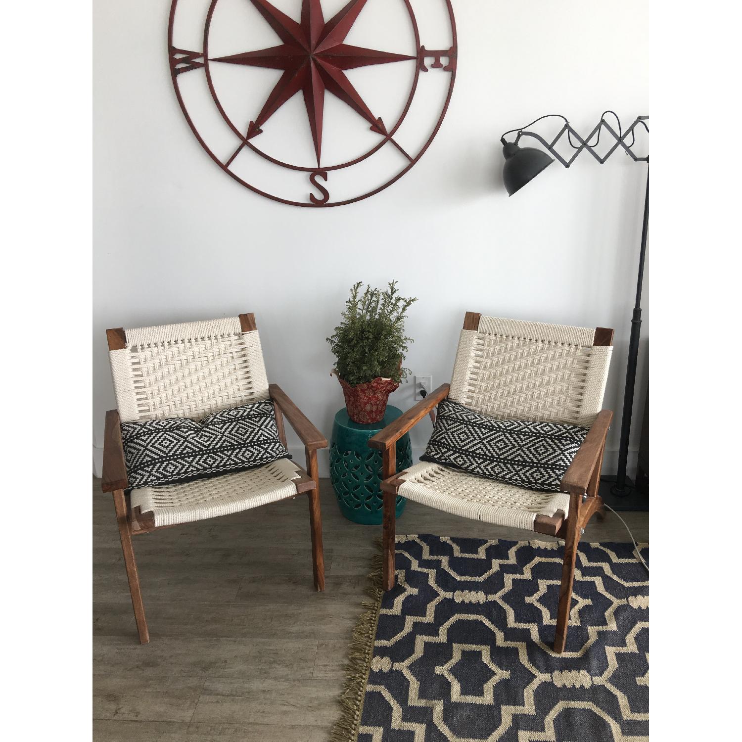 Urban Outfitters Woven Lounge Chair - 2 Available - image-4