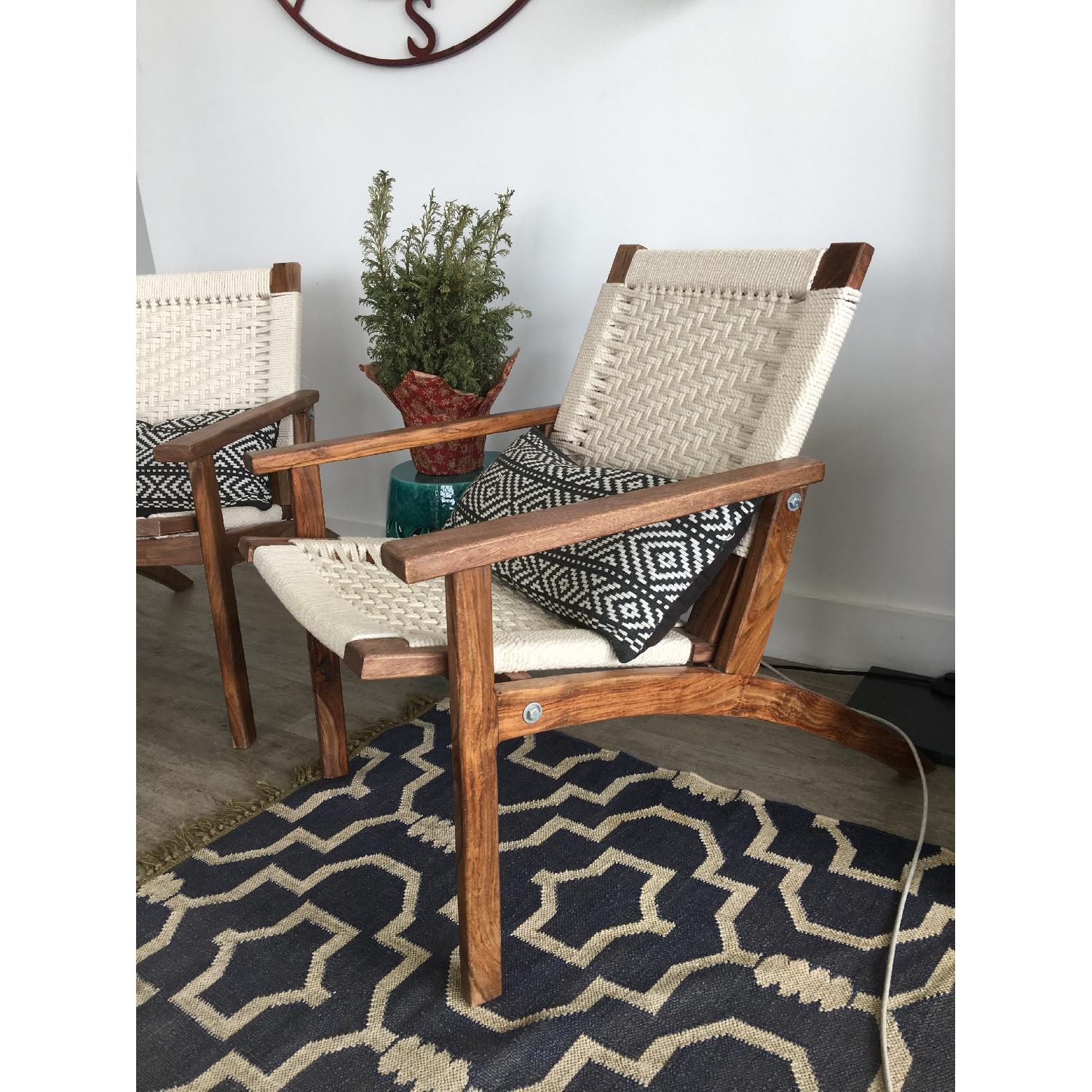 Urban Outfitters Woven Lounge Chair - 2 Available - image-5