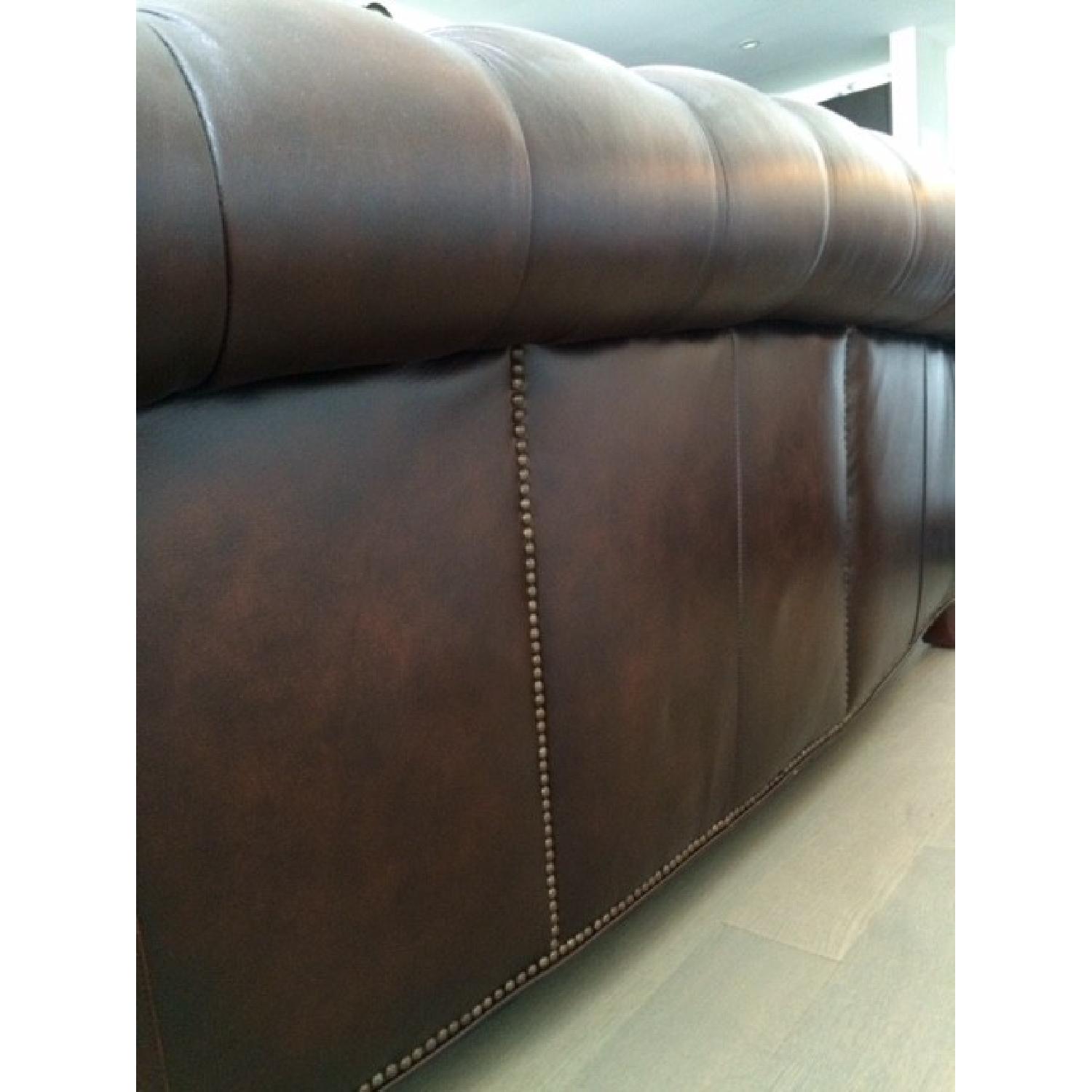 Randall Allan Leather Chesterfield Sofa - image-4