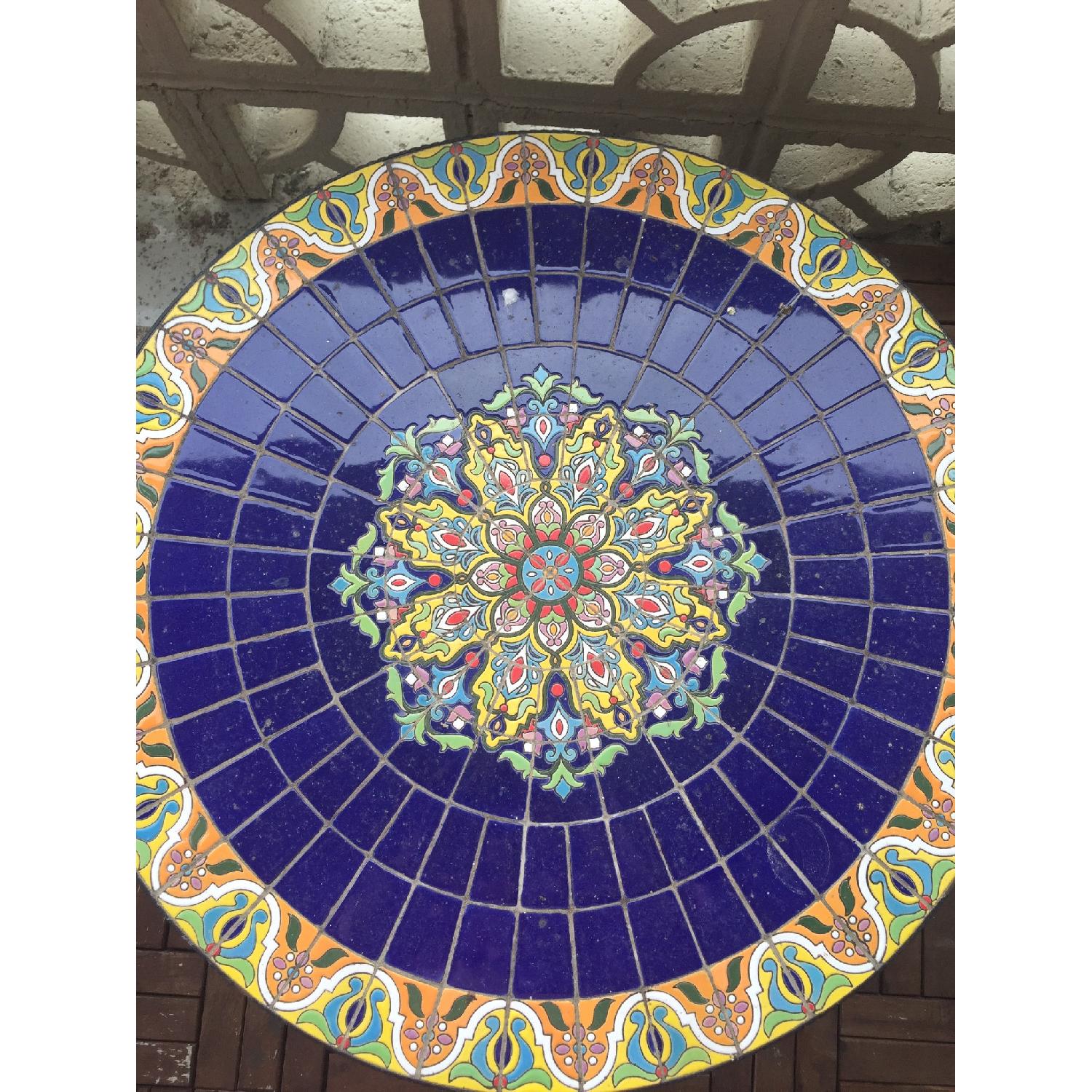 Pier 1 Medallion Mosaic Round Table - image-2