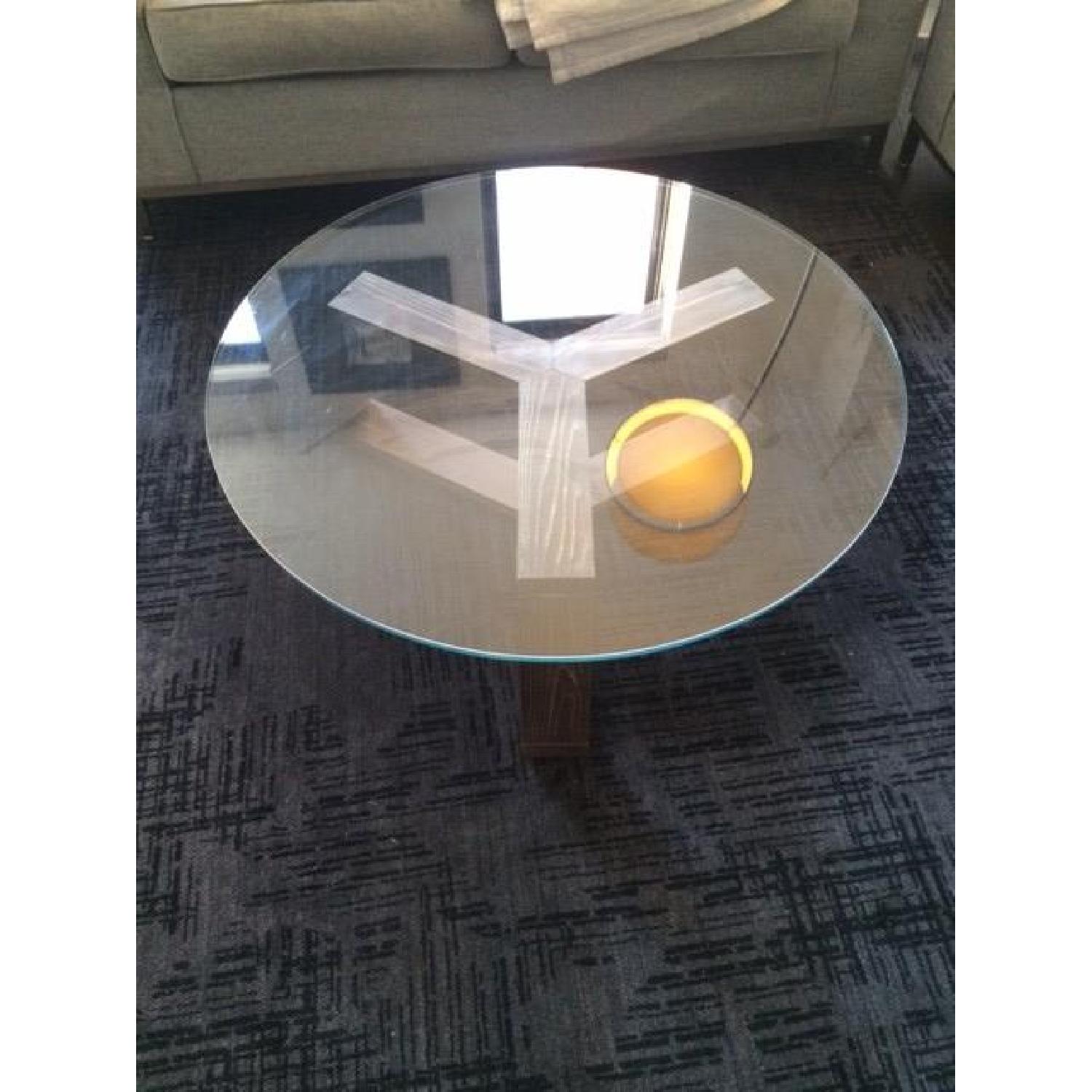 West Elm Ion Glass Round Coffee Table - image-4