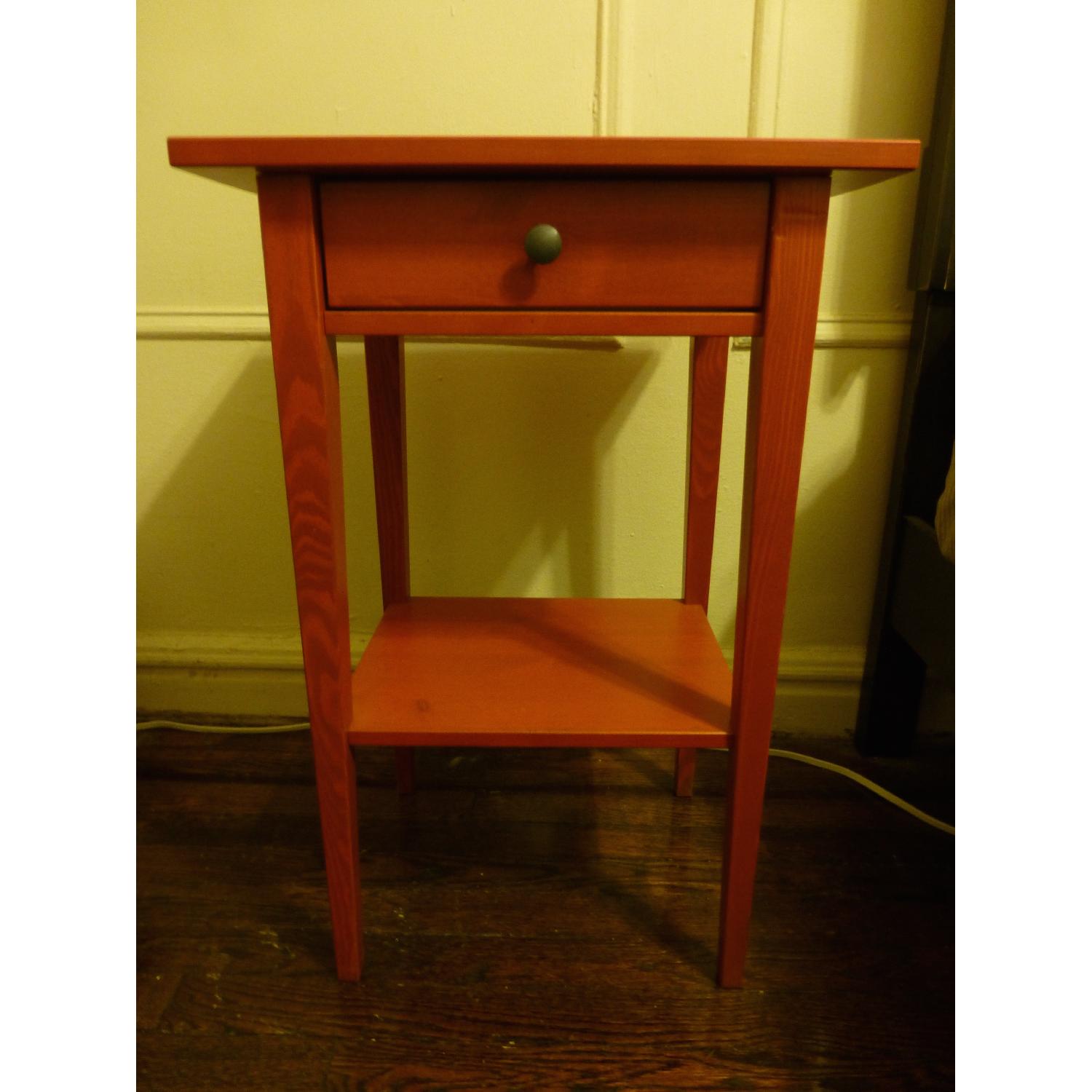 Ikea Hemnes Red Nightstand 2 Available AptDeco