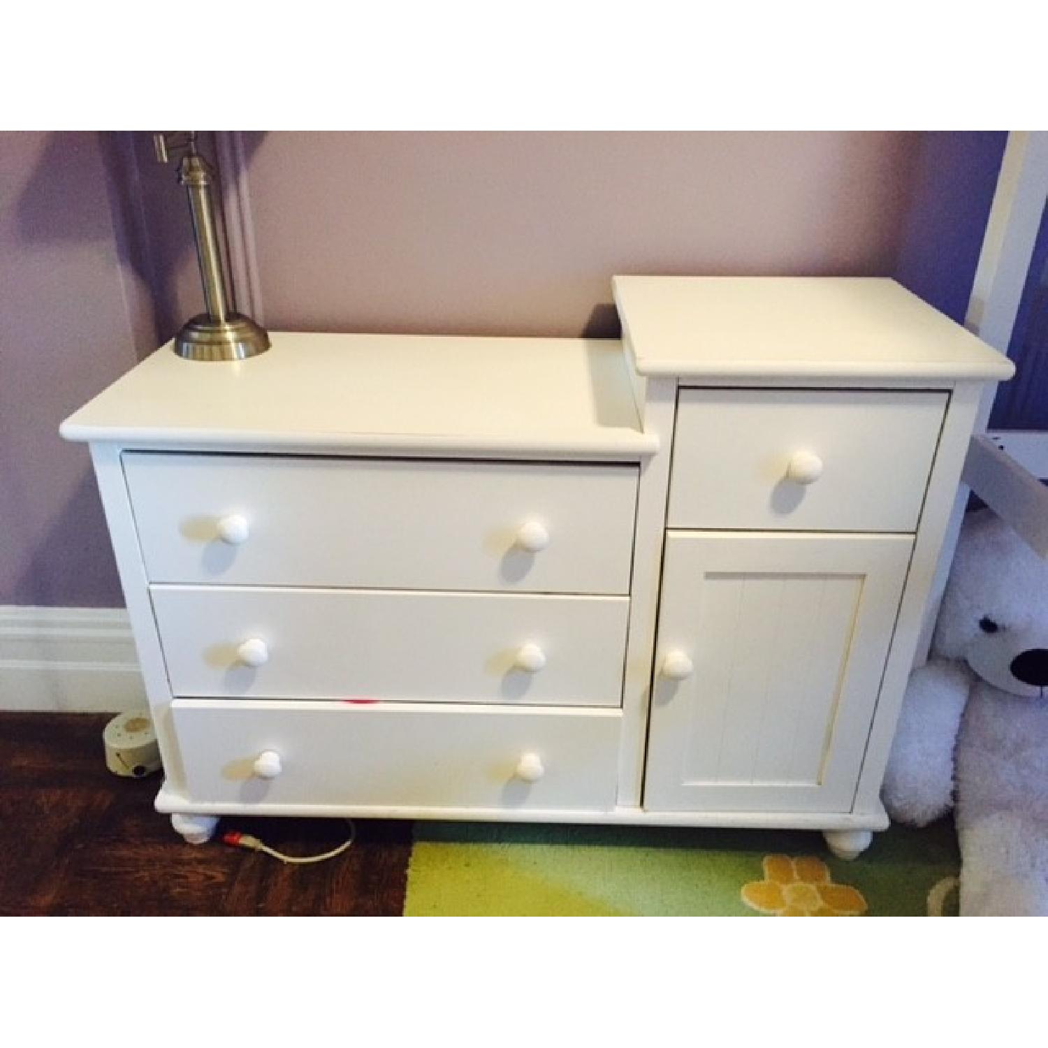 Bellini Solid White Wood Dresser/Changing Table - image-1