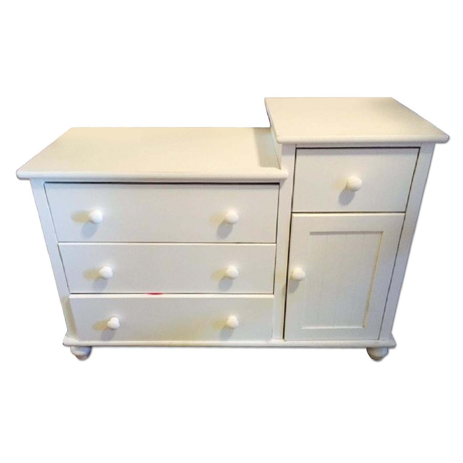 Bellini Solid White Wood Dresser/Changing Table AptDeco