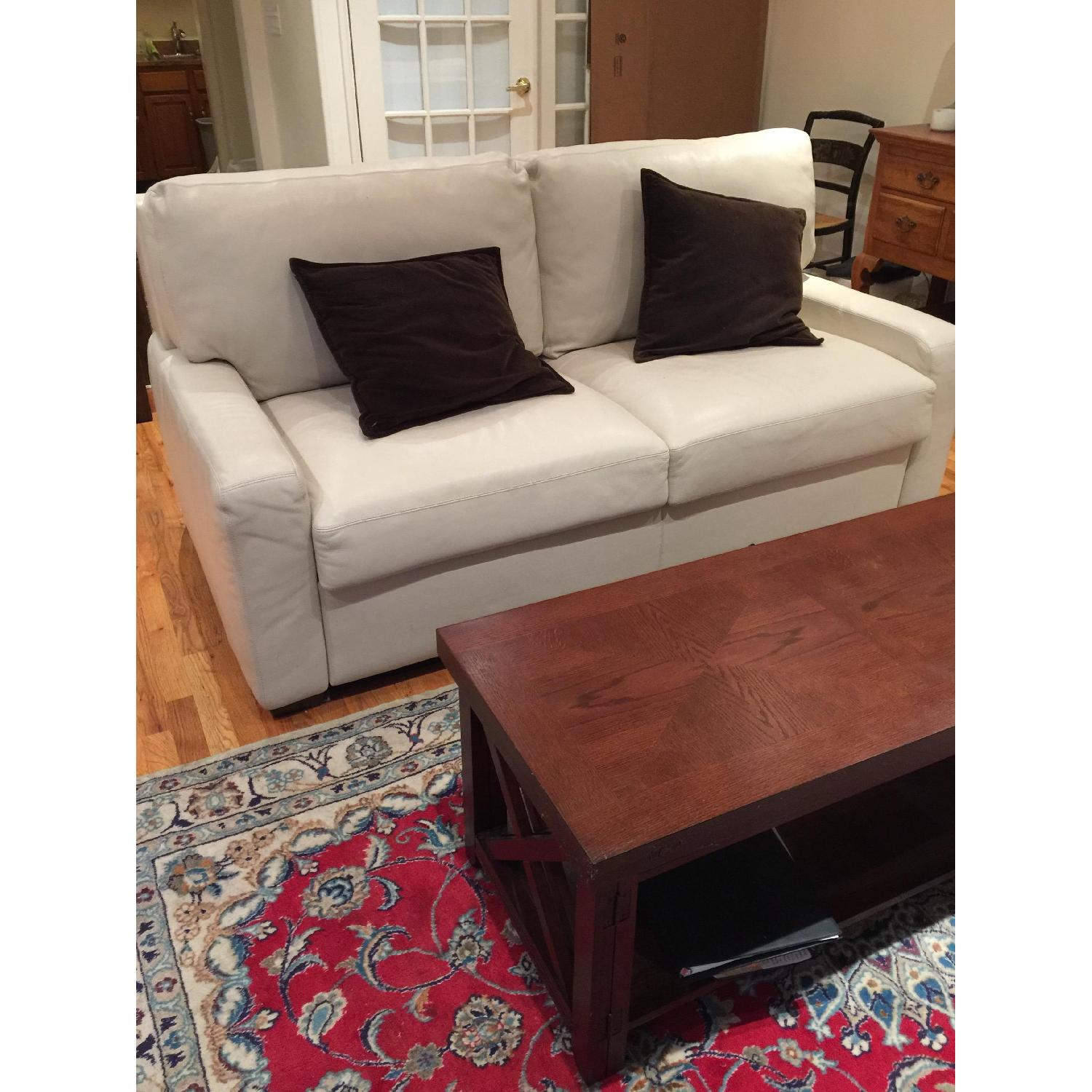 American Leather Leather Sleeper Sofa - image-1