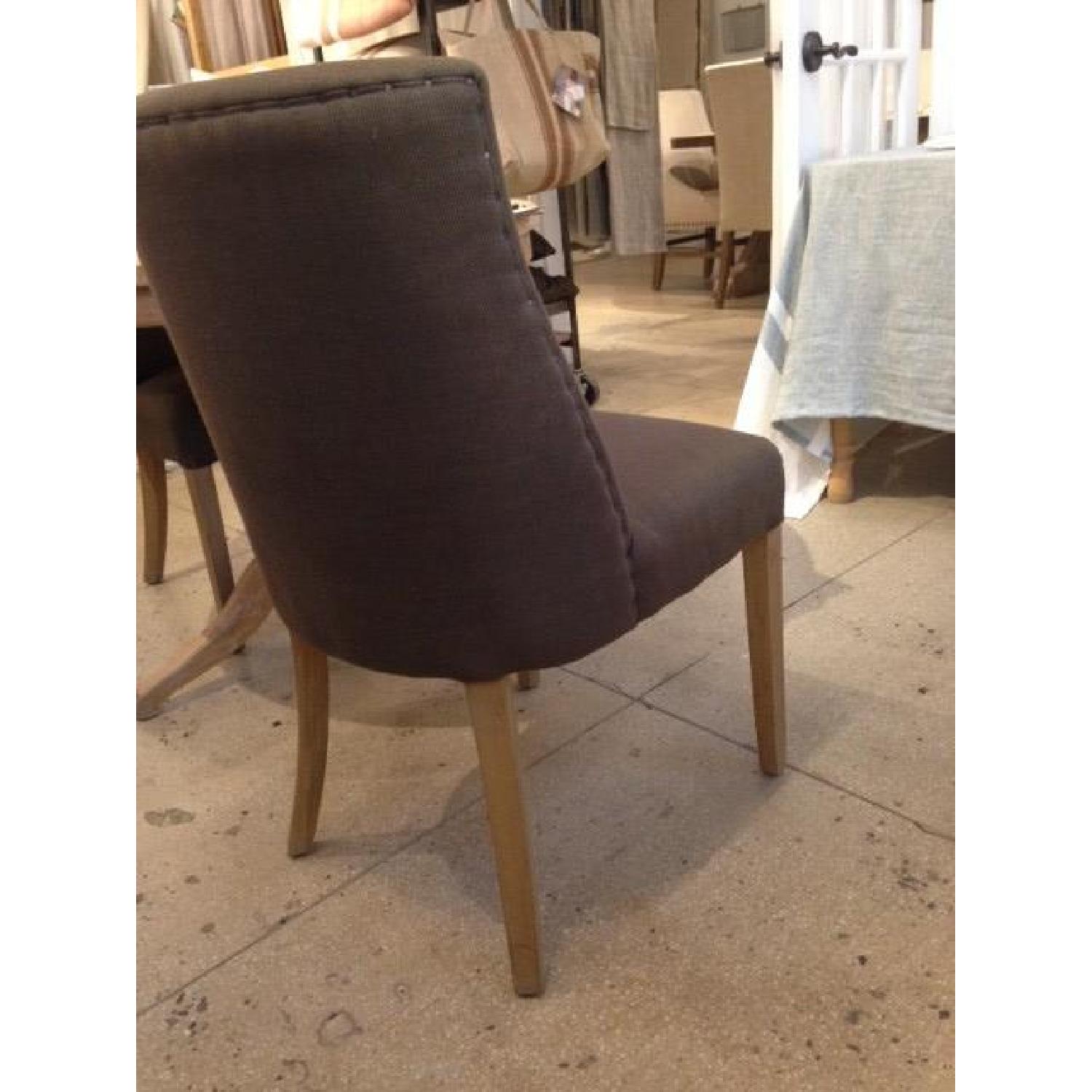Restoration Hardware 1940s French Barrelback Fabric Side Chairs - Set of 6 - image-2