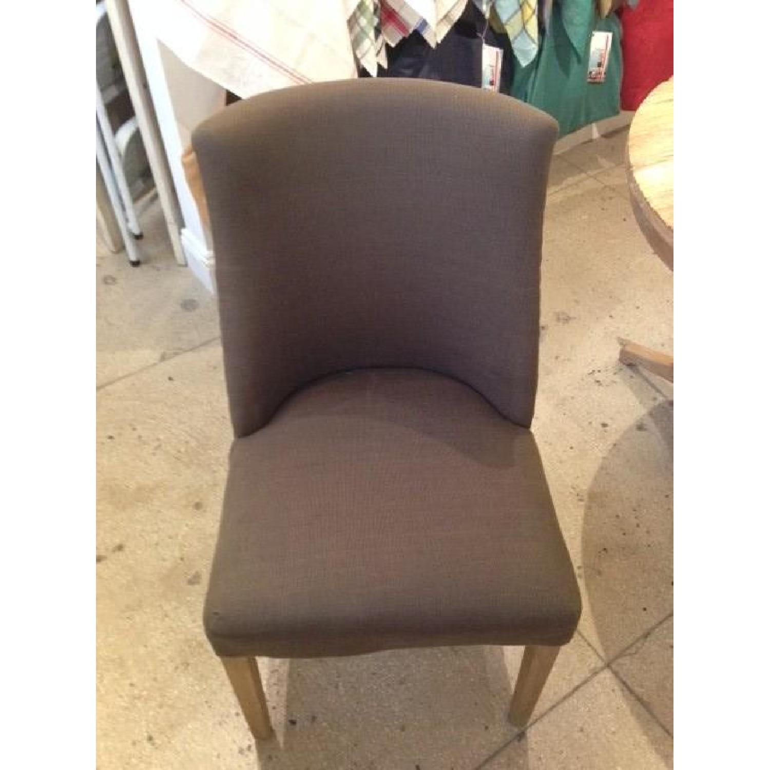 Restoration Hardware 1940s French Barrelback Fabric Side Chairs - Set of 6 - image-5