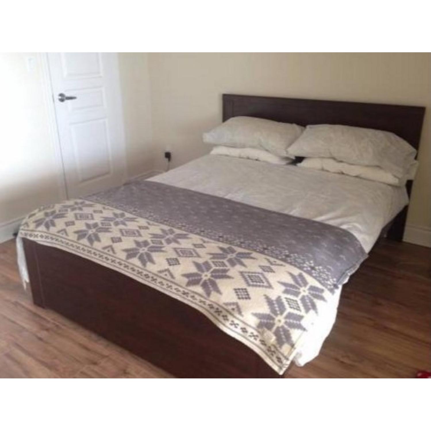 Ikea Brusali Queen Size Bed Frame AptDeco