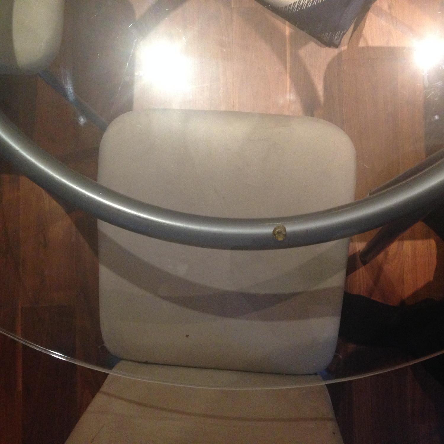 Ikea Glass-Top/Metal Legs Dining Table w/ 3 Chairs - image-6