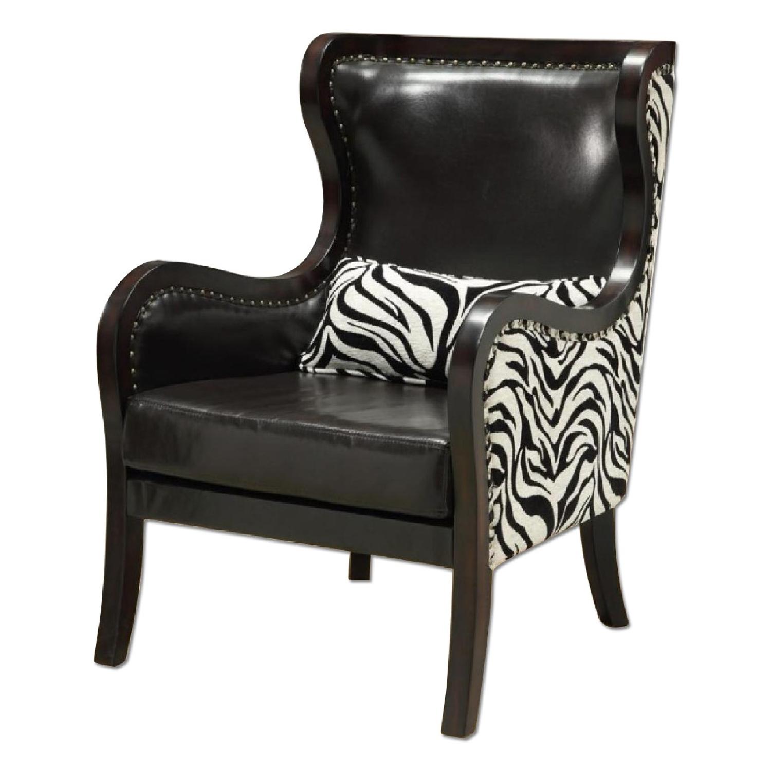 Coaster Fine Furniture Chair w/ Nailhead & Zebra Print Accent - image-0