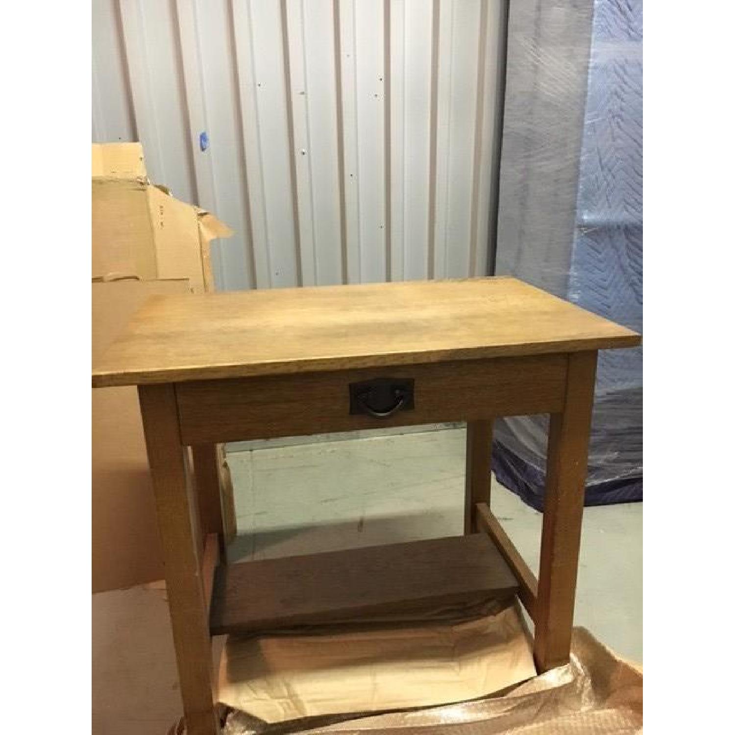 Antique Wood Desk - image-1