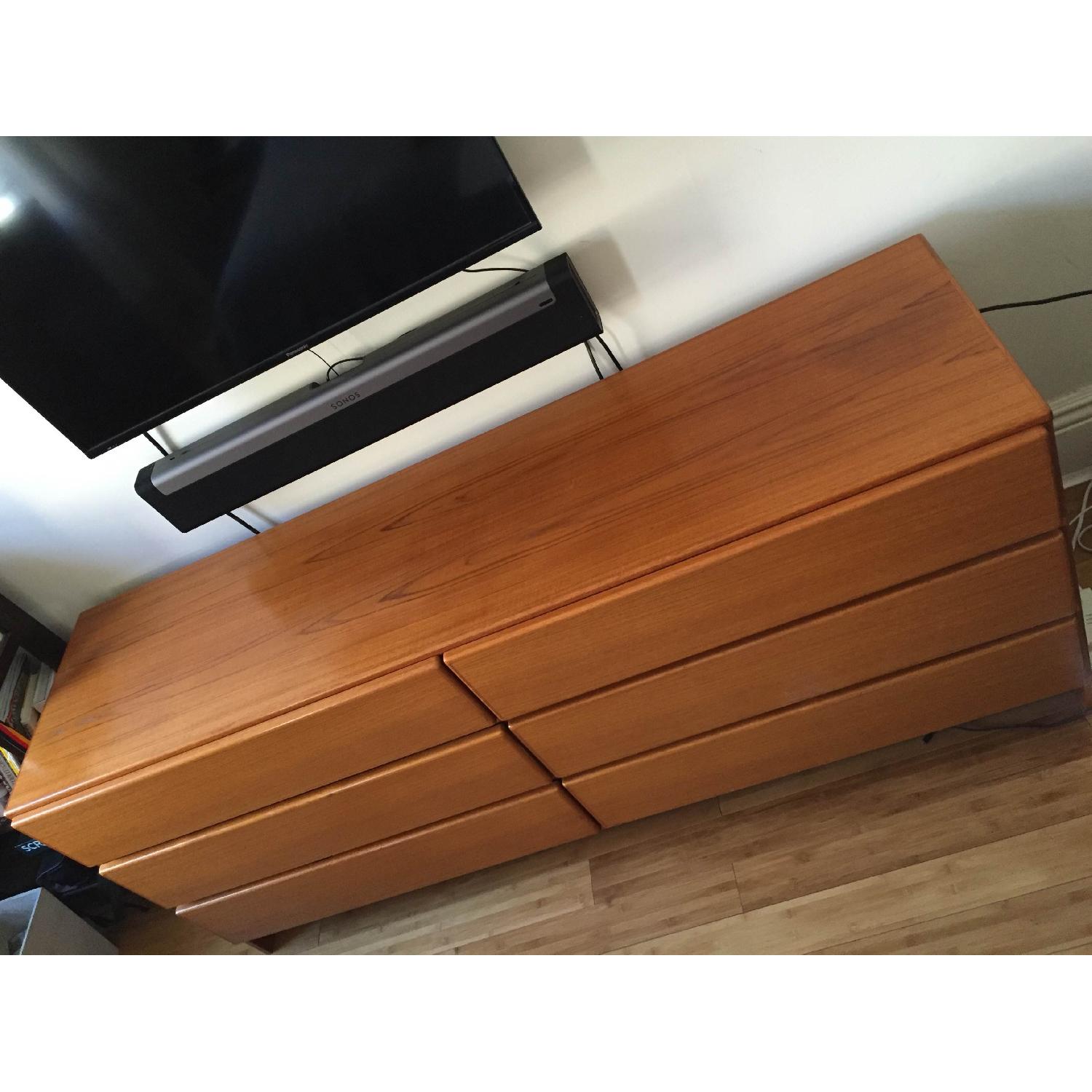 Kibaek Mobelfabrik Scandinavian Mid-Century Design 6 Drawer Dresser w/ Mirror - image-2