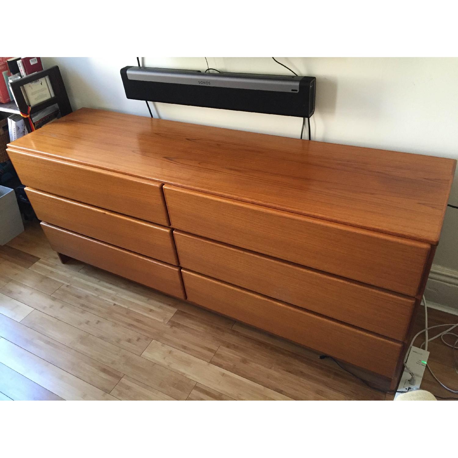 Kibaek Mobelfabrik Scandinavian Mid-Century Design 6 Drawer Dresser w/ Mirror - image-6