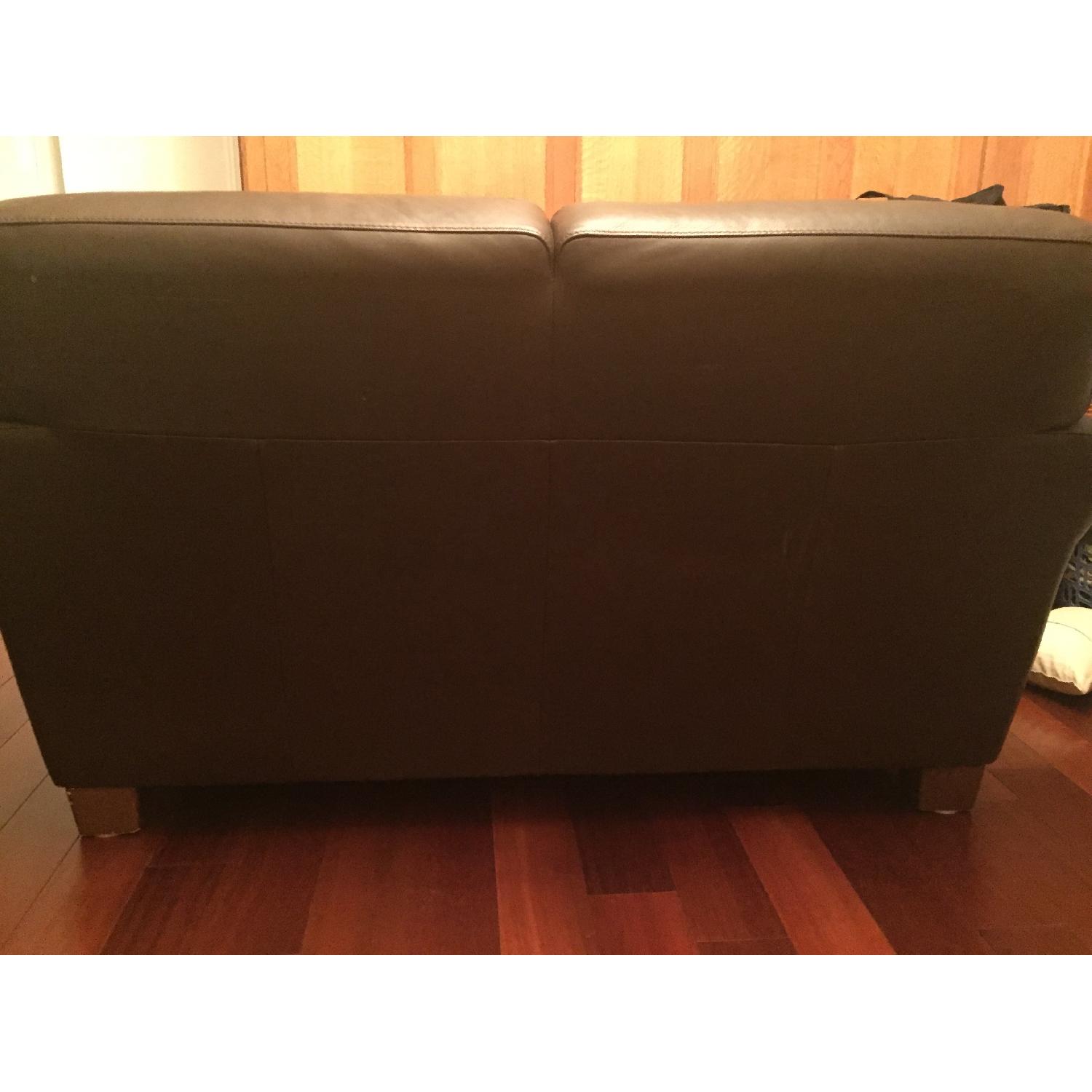 Natuzzi Leather Loveseat - image-2