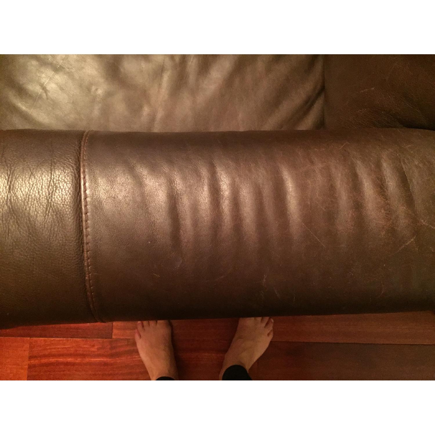 Natuzzi Leather Loveseat - image-4