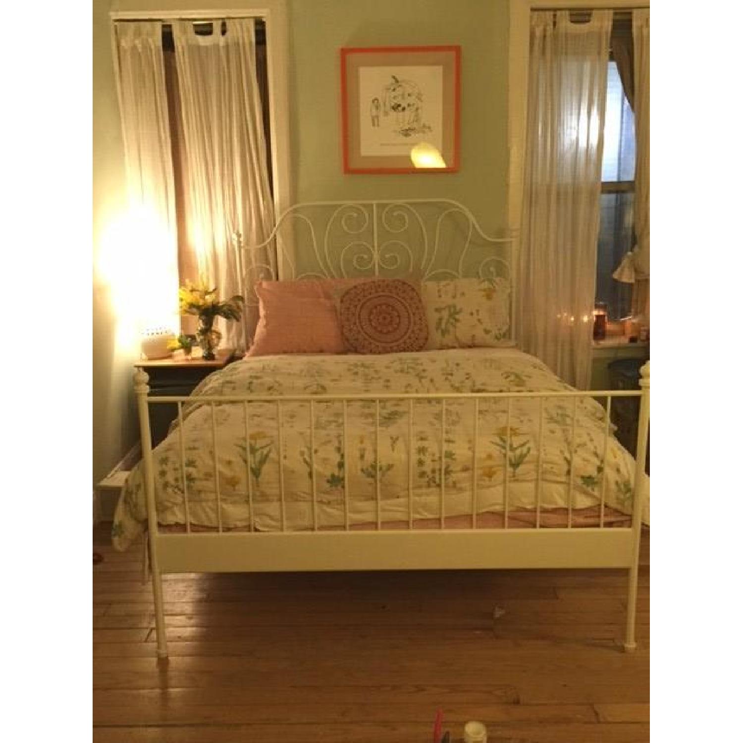 Ikea Wrought Iron-Style Queen Bed Frame - image-5