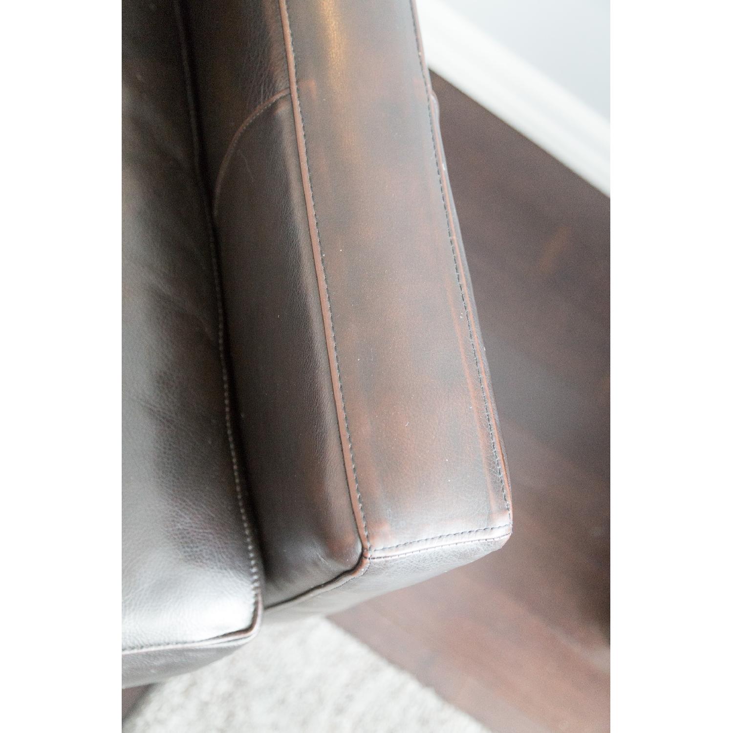 Crate & Barrel Tracy Leather Recliner - image-5