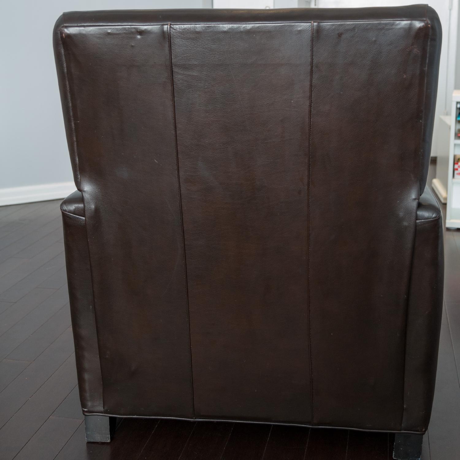 Crate & Barrel Tracy Leather Recliner - image-6