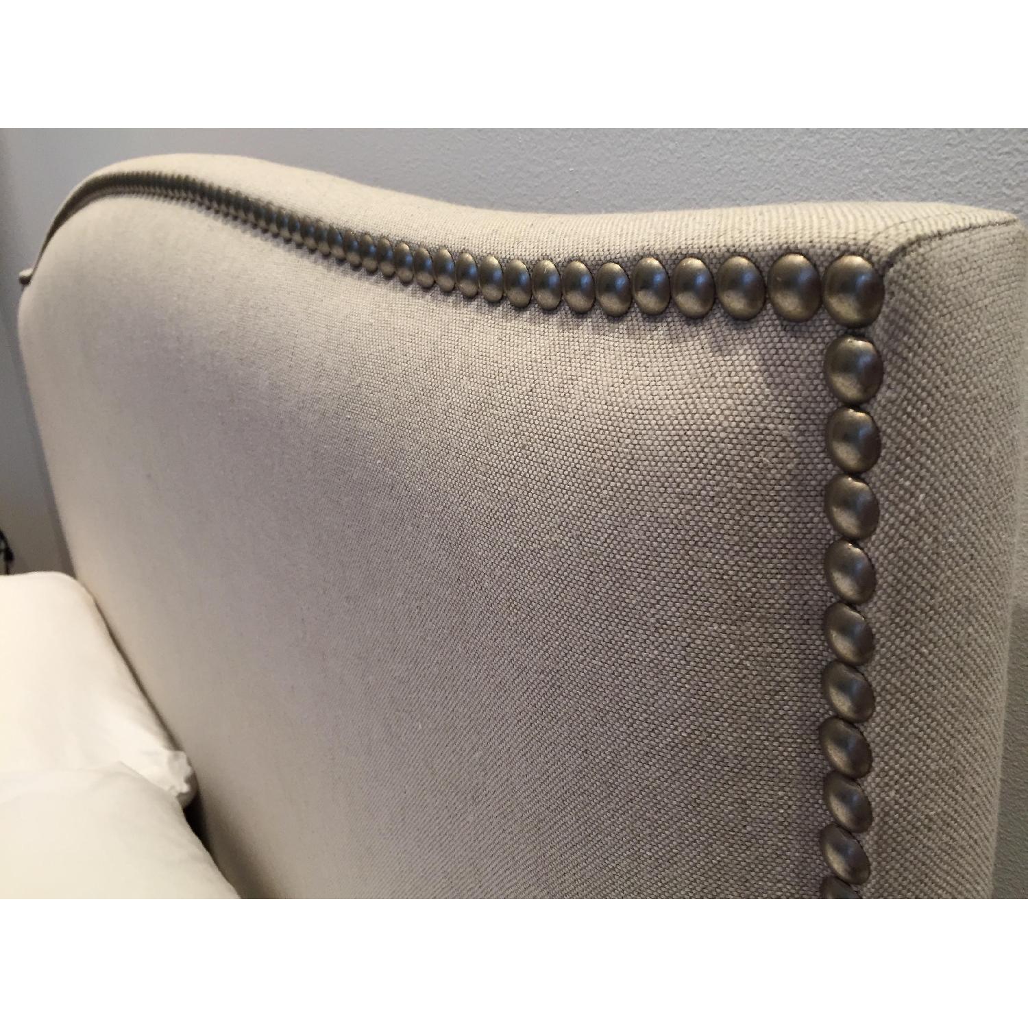 Crate & Barrel Colette Upholstered Queen Bed - image-2