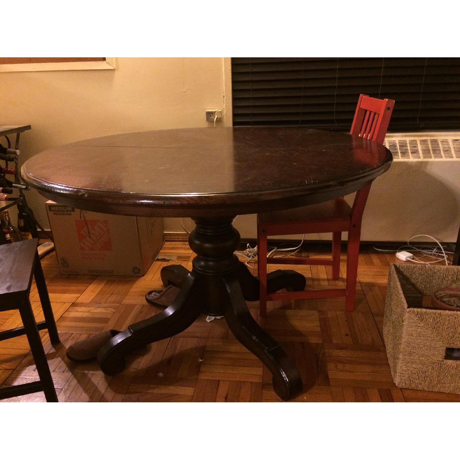 Pottery Barn Round Pedestal Table w/ 3 Chairs - image-7