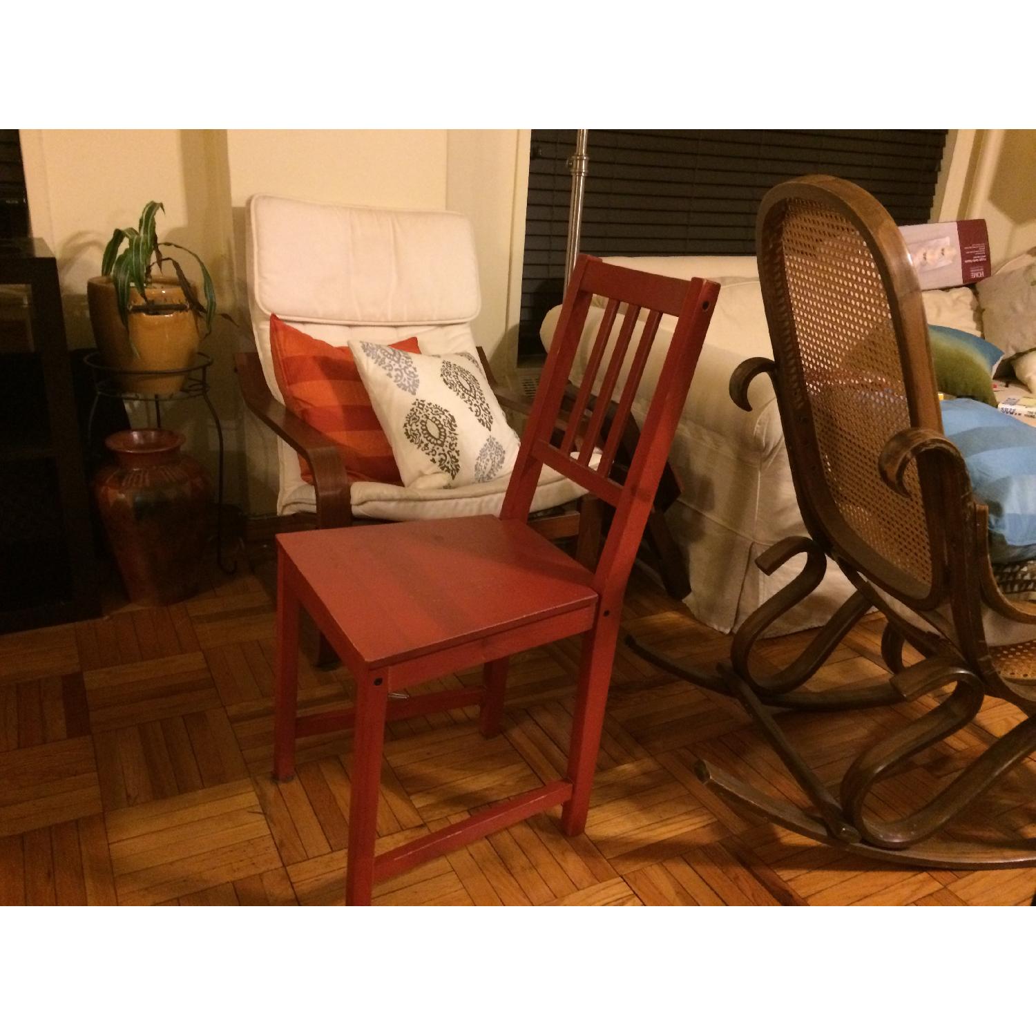 Pottery Barn Round Pedestal Table w/ 3 Chairs - image-9