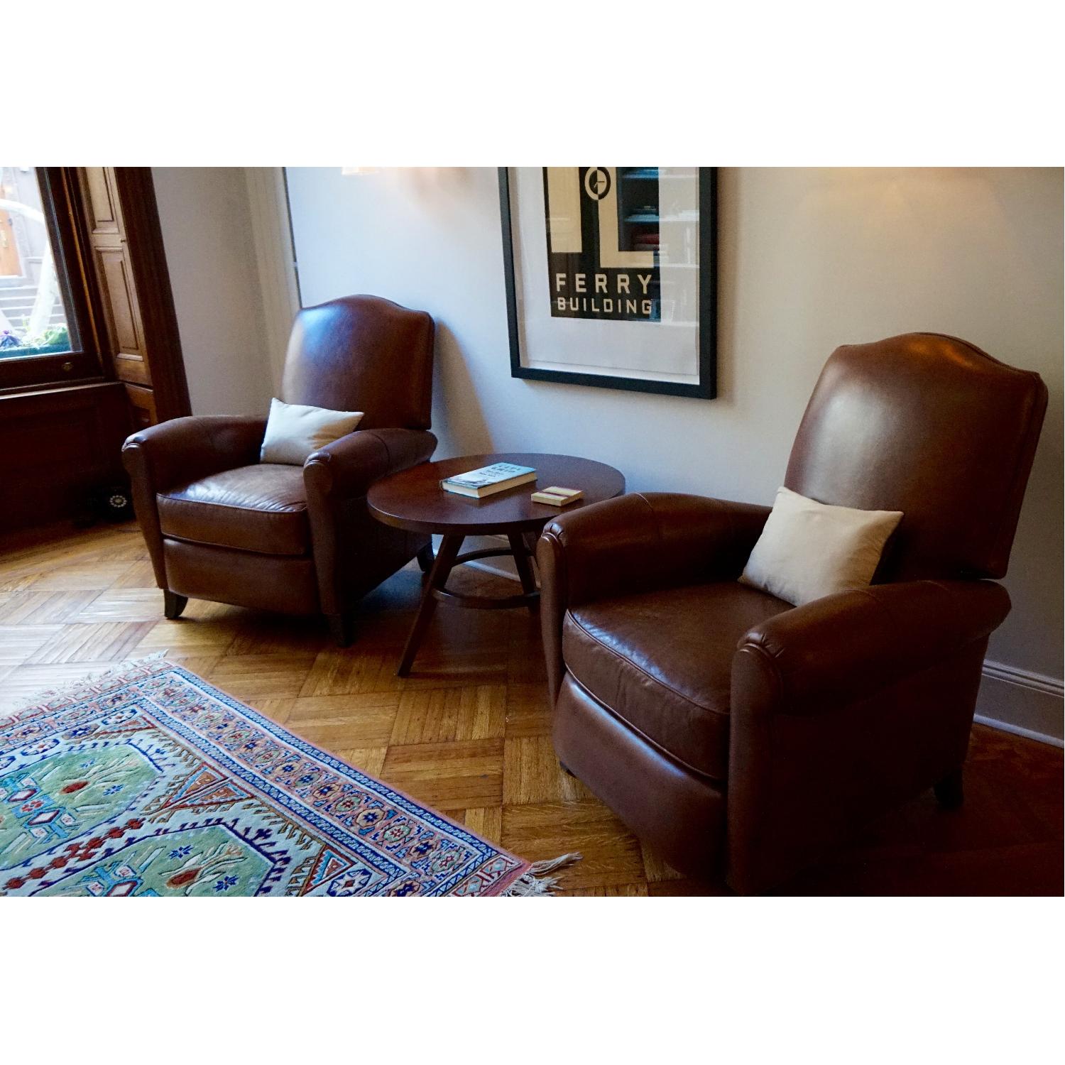 Ethan Allen Paloma Leather Recliners - image-1